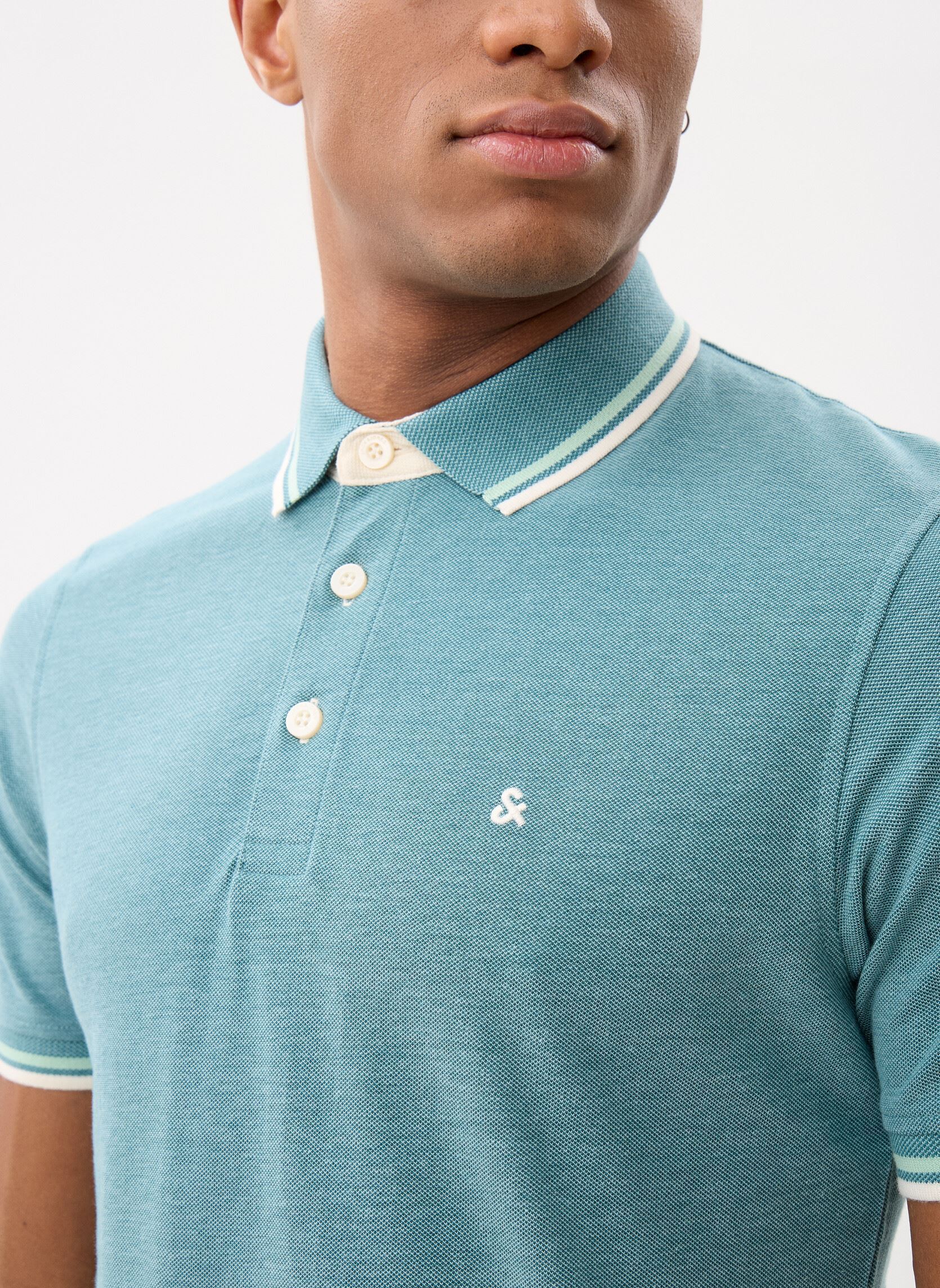 Kurzarm-Poloshirts JJEPAULOS POLO SS NOOS herren grün Jack & Jones Kurzarm-Poloshirts JJEPAULOS POLO SS NOOS herren grün ATLANTIC DEEP