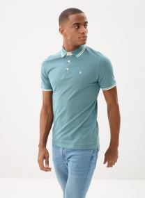 Polos manches courtes JJEPAULOS POLO SS NOOS homme bleu