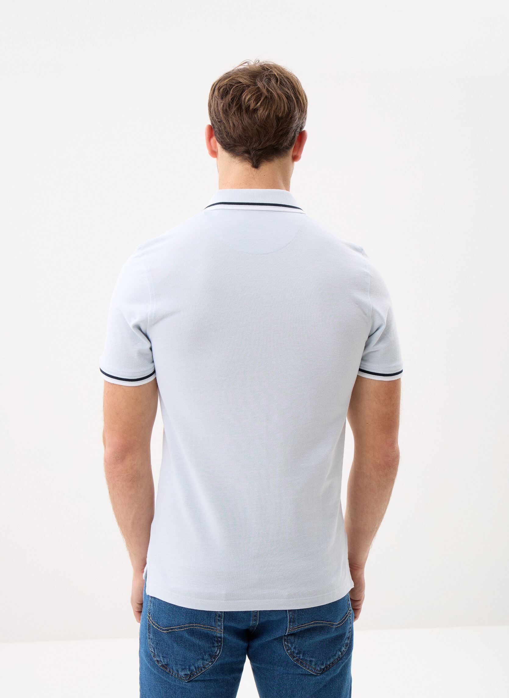 Polos manches courtes JJEPAULOS POLO SS NOOS homme bleu Jack & Jones Polos manches courtes JJEPAULOS POLO SS NOOS homme bleu CELESTIAL BLUE