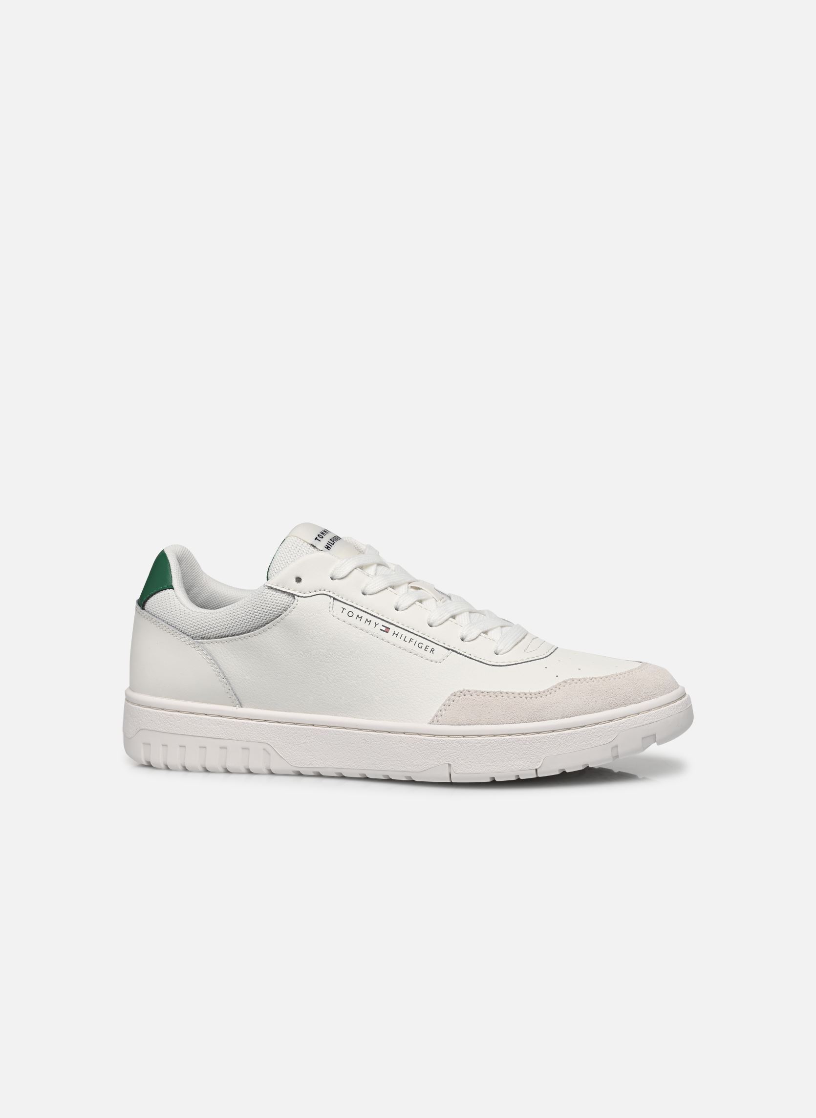 Sneakers TH BASKET CORE LTH M heren wit Tommy Hilfiger Sneakers TH BASKET CORE LTH M heren wit ECRU