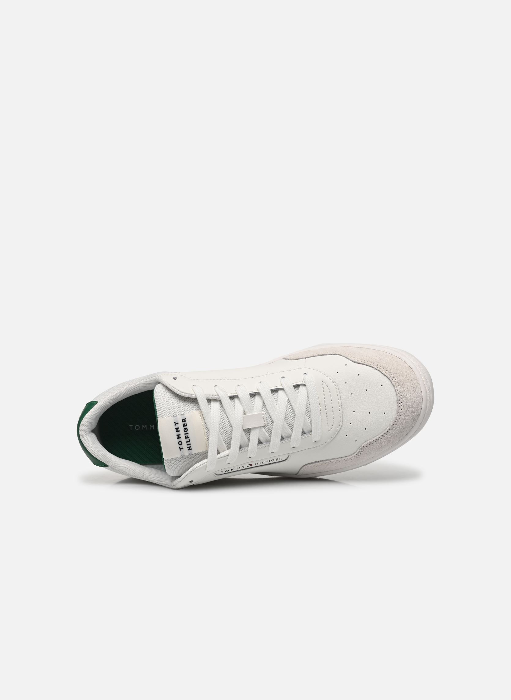 Sneakers TH BASKET CORE LTH M heren wit Tommy Hilfiger Sneakers TH BASKET CORE LTH M heren wit ECRU