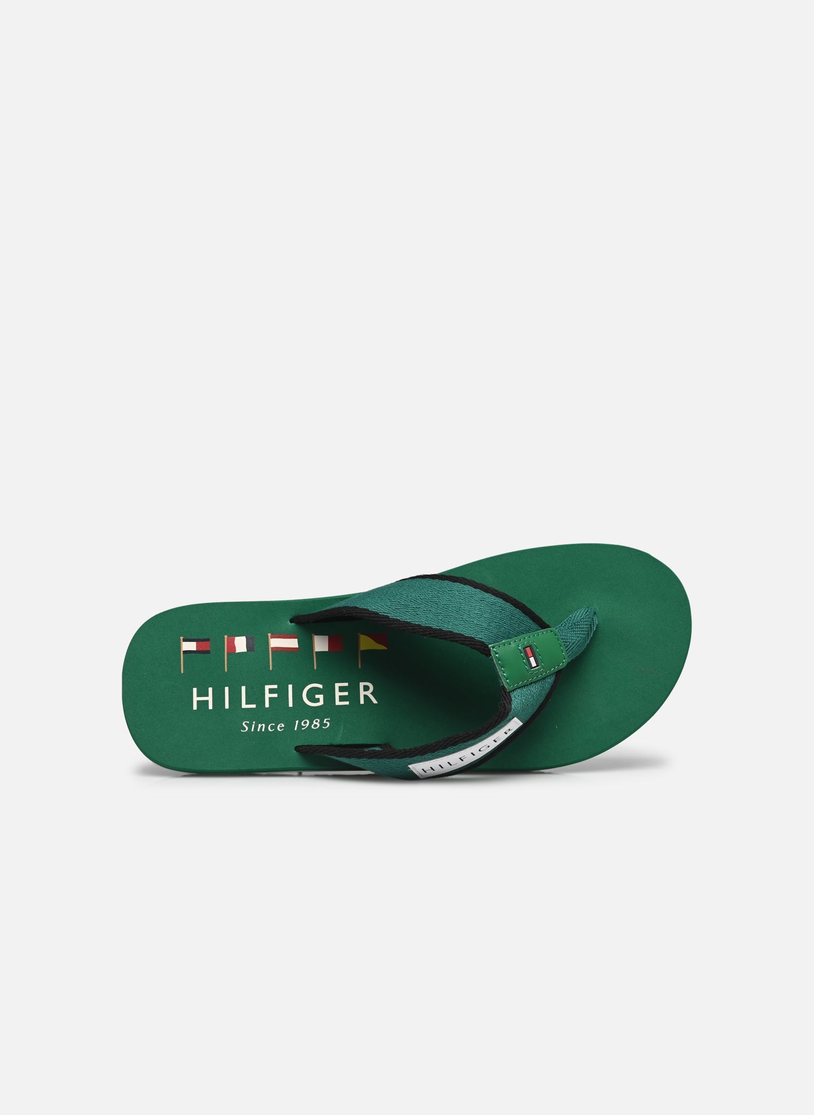 Tongs PATCH HILFIGER BEACH homme vert Tommy Hilfiger Tongs PATCH HILFIGER BEACH homme vert NOUVEAU GREEN