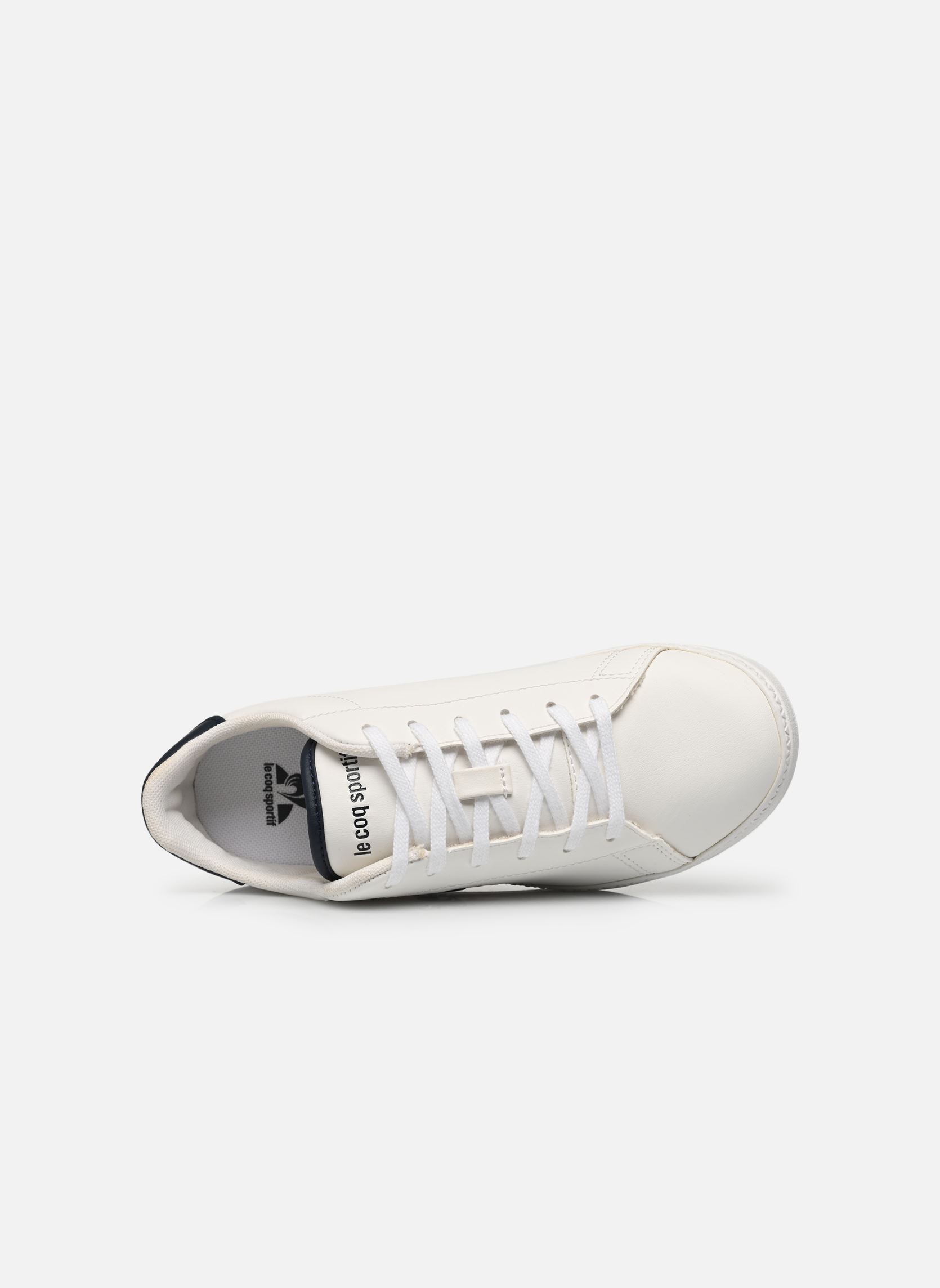 Sneakers COURTSET 2 GS bianco Le Coq Sportif Sneakers COURTSET 2 GS bianco Optical White/Dress Blue 2