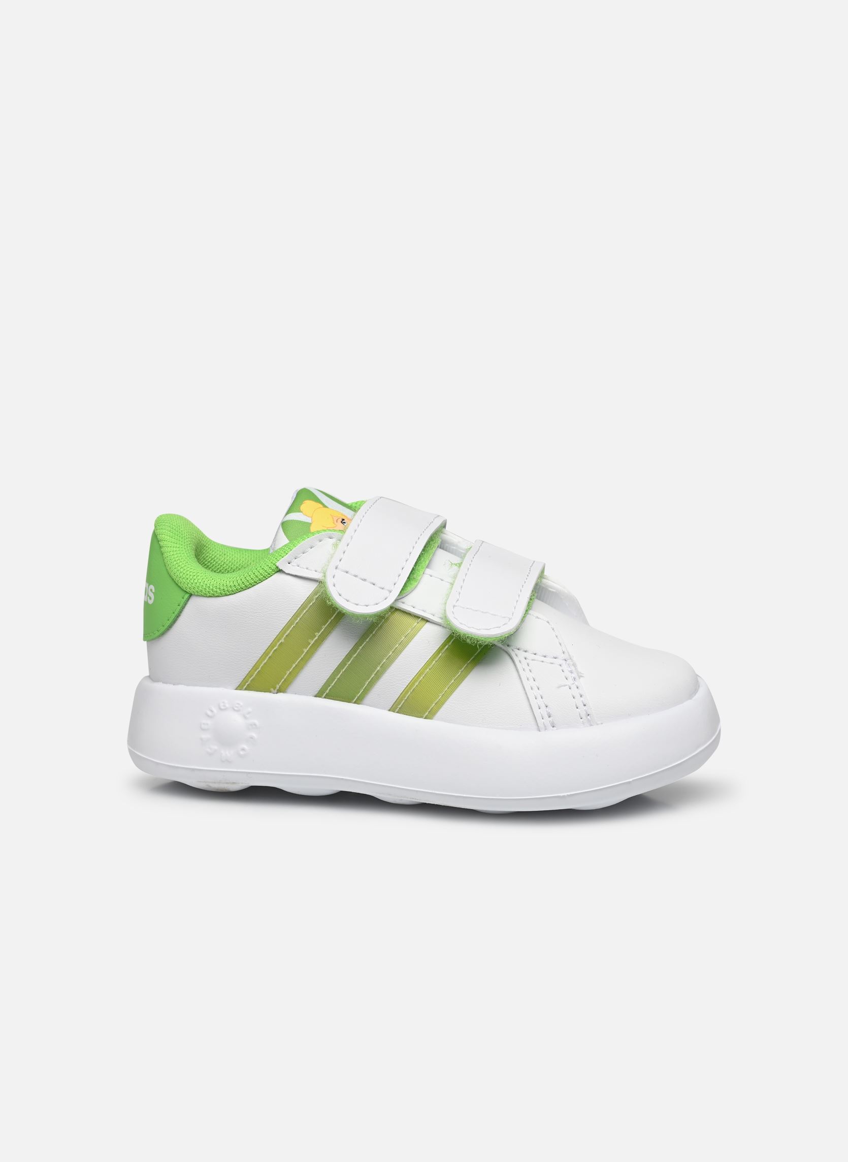 Baskets Grand Court 2.0 Tink Cf I fille blanc adidas sportswear Baskets Grand Court 2.0 Tink Cf I fille blanc FTWWHT/LINGRN/LUCLIM