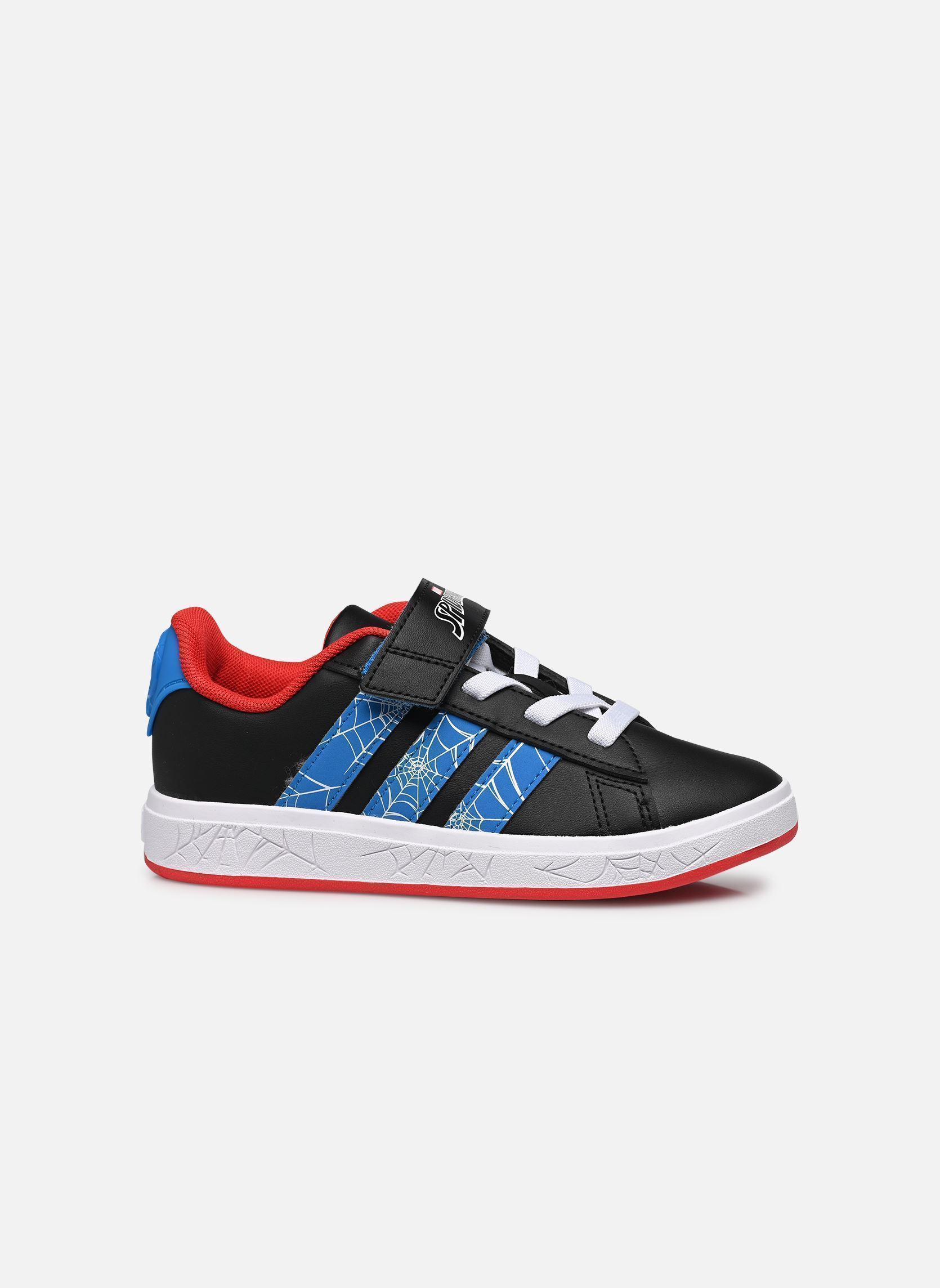 Zapatillas Grand Court Spider-Man El K negro adidas sportswear Zapatillas Grand Court Spider-Man El K negro CBLACK/BRBLUE/PURRUB