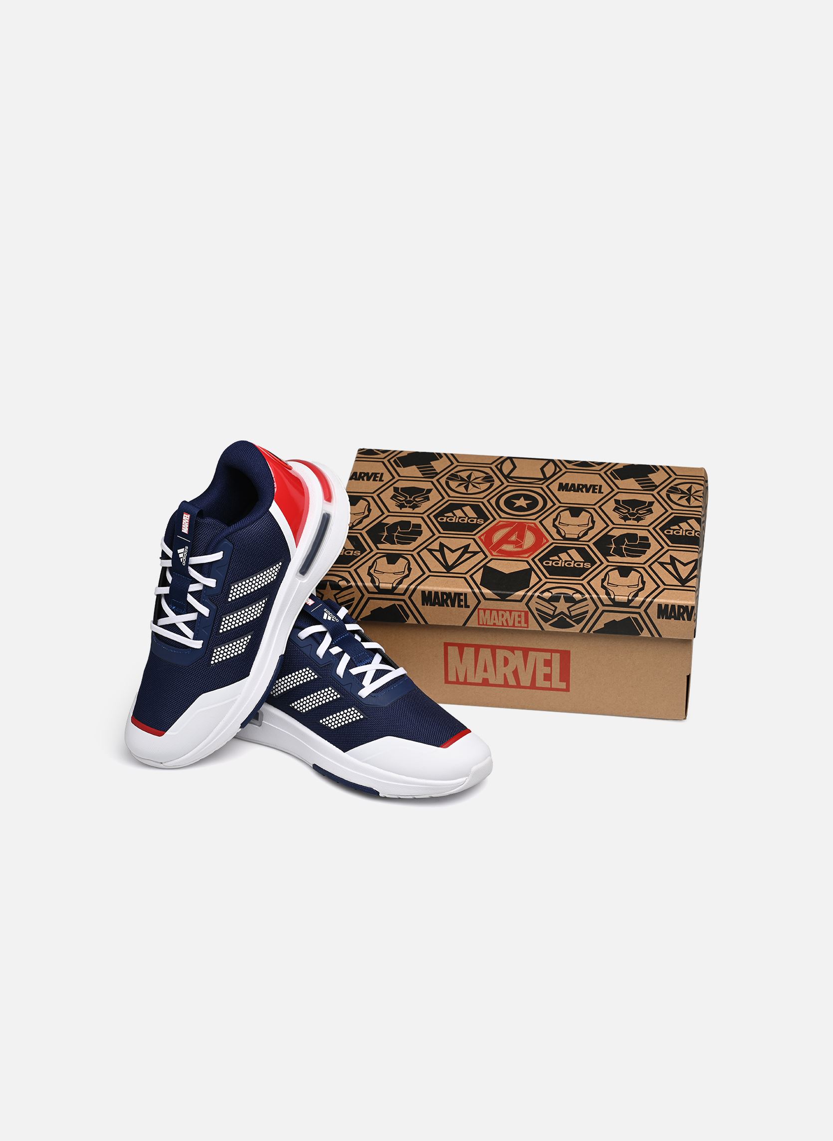 Scarpe da sport Marvel Cap Racer K blu adidas sportswear Scarpe da sport Marvel Cap Racer K blu DKBLUE/FTWWHT/SILVMT