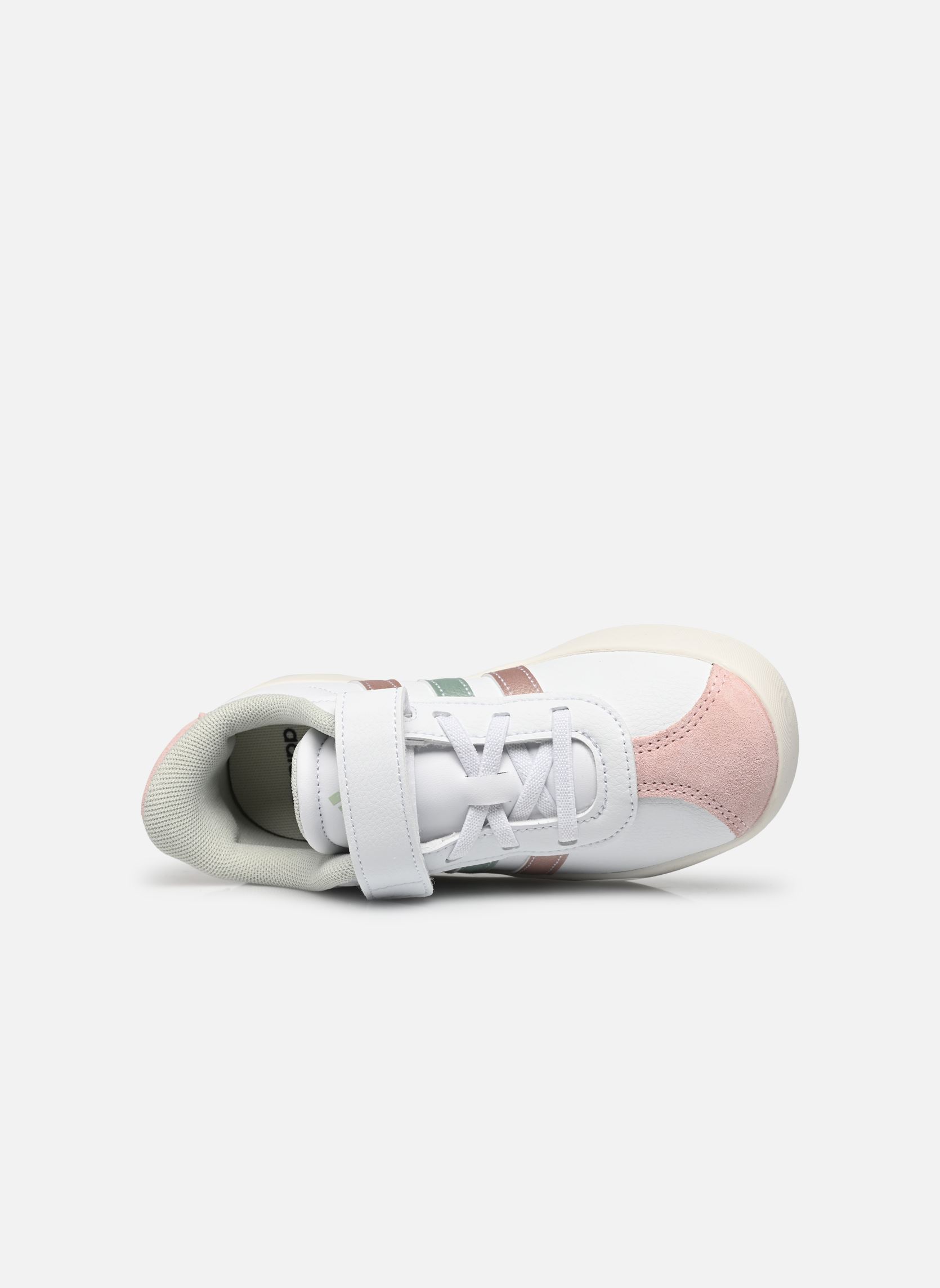 Baskets VL COURT 3.0 EL C fille blanc adidas sportswear Baskets VL COURT 3.0 EL C fille blanc FTWBLA/VERLIM/ROSAMÉ