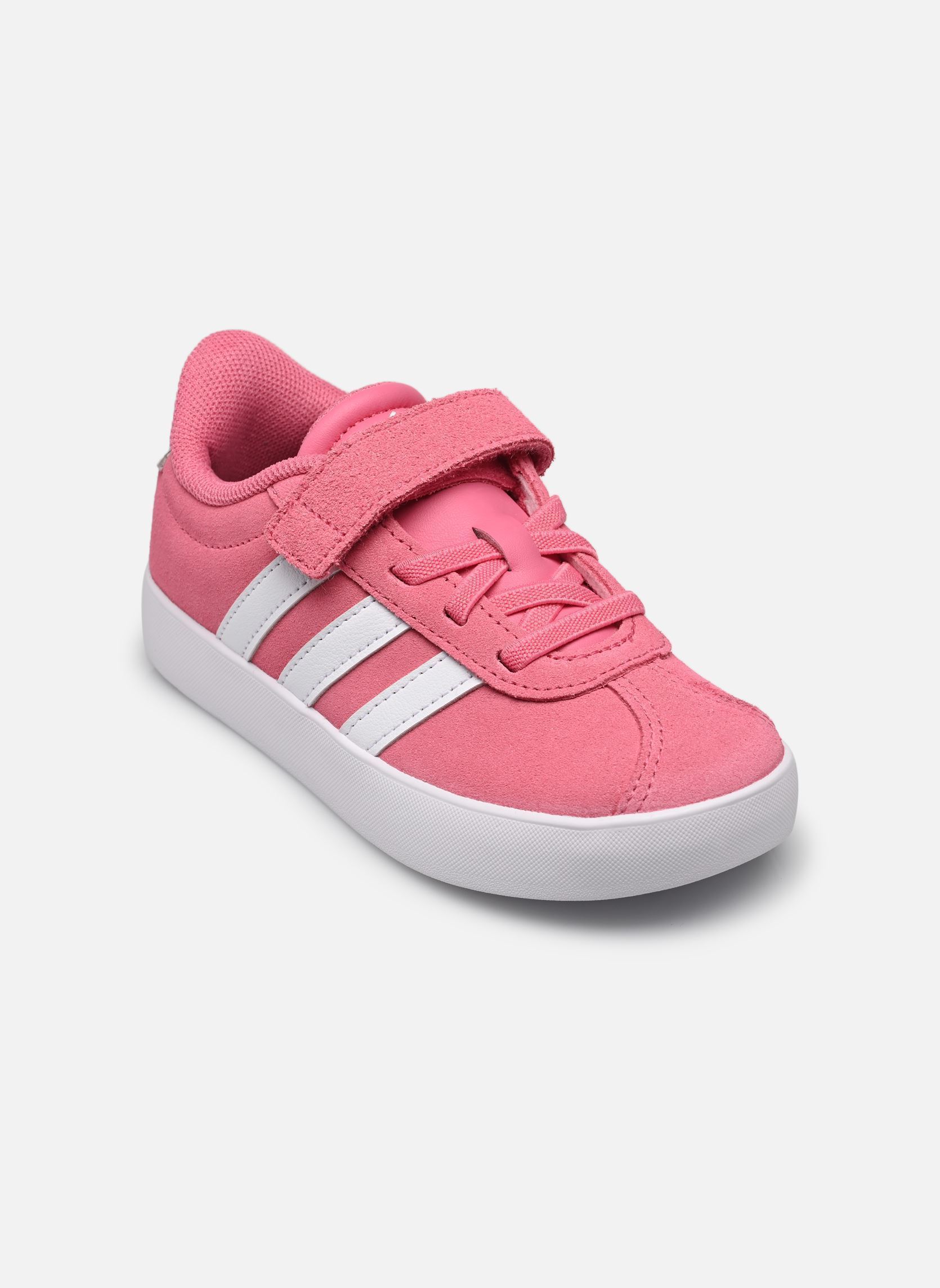 Baskets VL COURT 3.0 EL C fille rose adidas sportswear Baskets VL COURT 3.0 EL C fille rose FUSROS/FTWBLA/GRIQUA