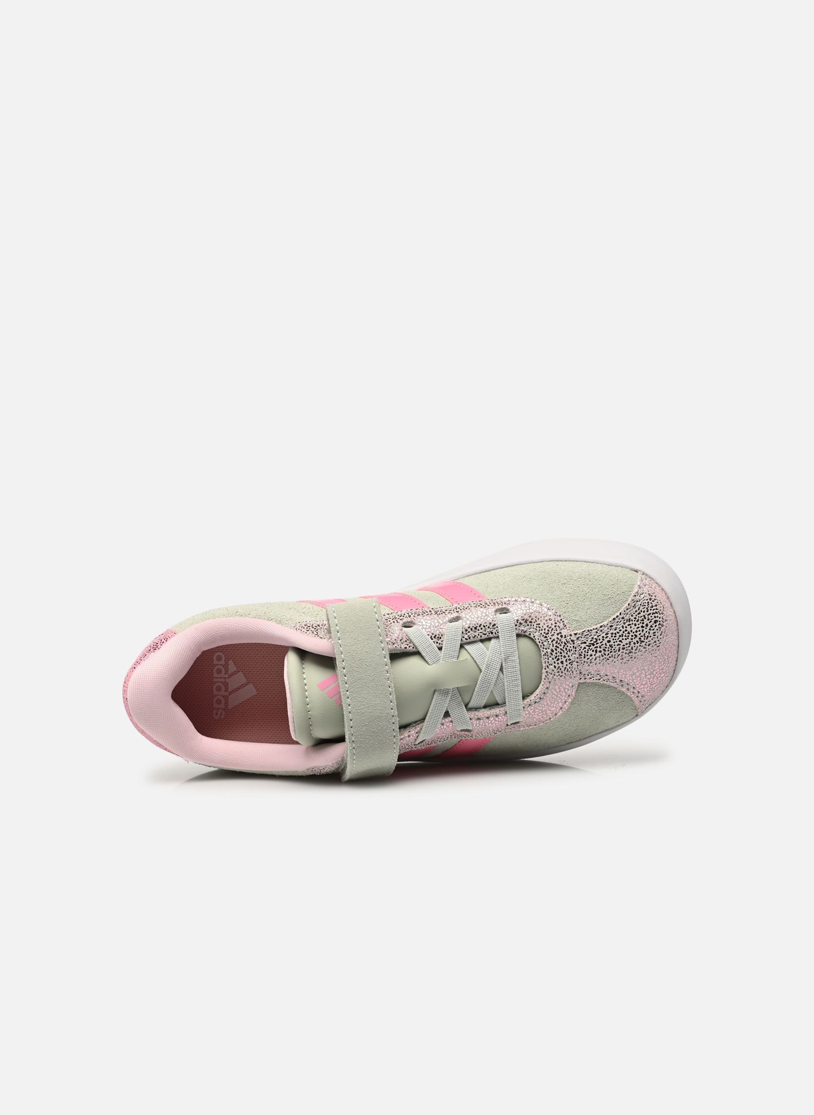 Baskets VL COURT 3.0 EL C fille vert adidas sportswear Baskets VL COURT 3.0 EL C fille vert LINGRN/BLIPNK/CLPINK
