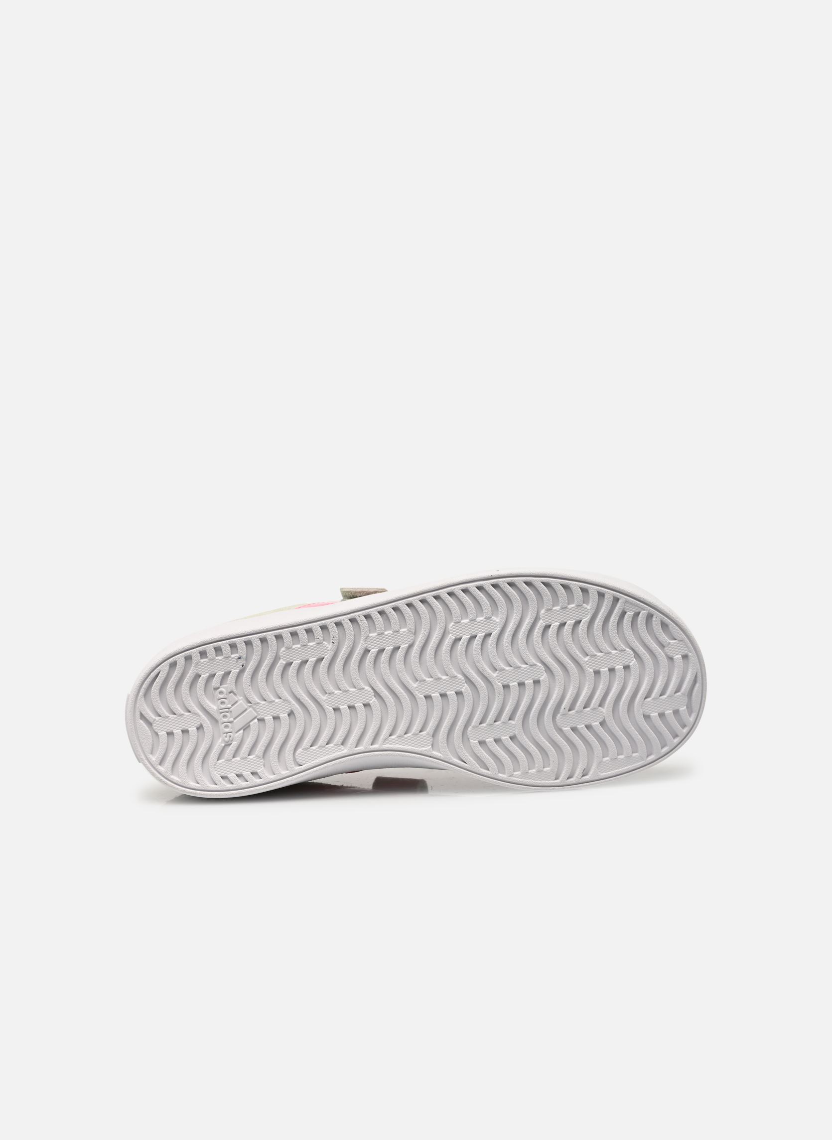 Baskets VL COURT 3.0 EL C fille vert adidas sportswear Baskets VL COURT 3.0 EL C fille vert LINGRN/BLIPNK/CLPINK