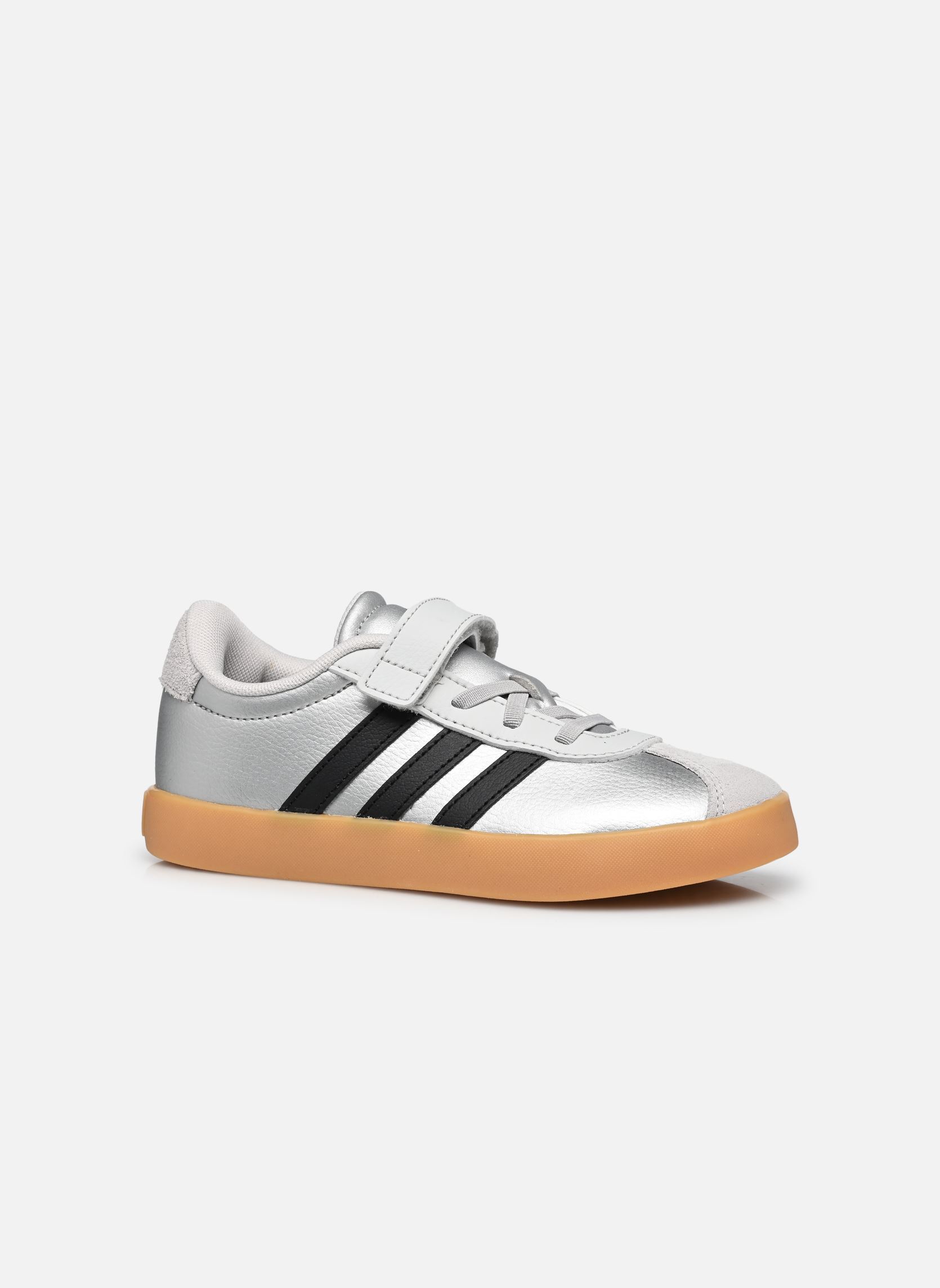 Baskets VL COURT 3.0 EL C fille argent adidas sportswear Baskets VL COURT 3.0 EL C fille argent SILVMT/CBLACK/LGSOGR