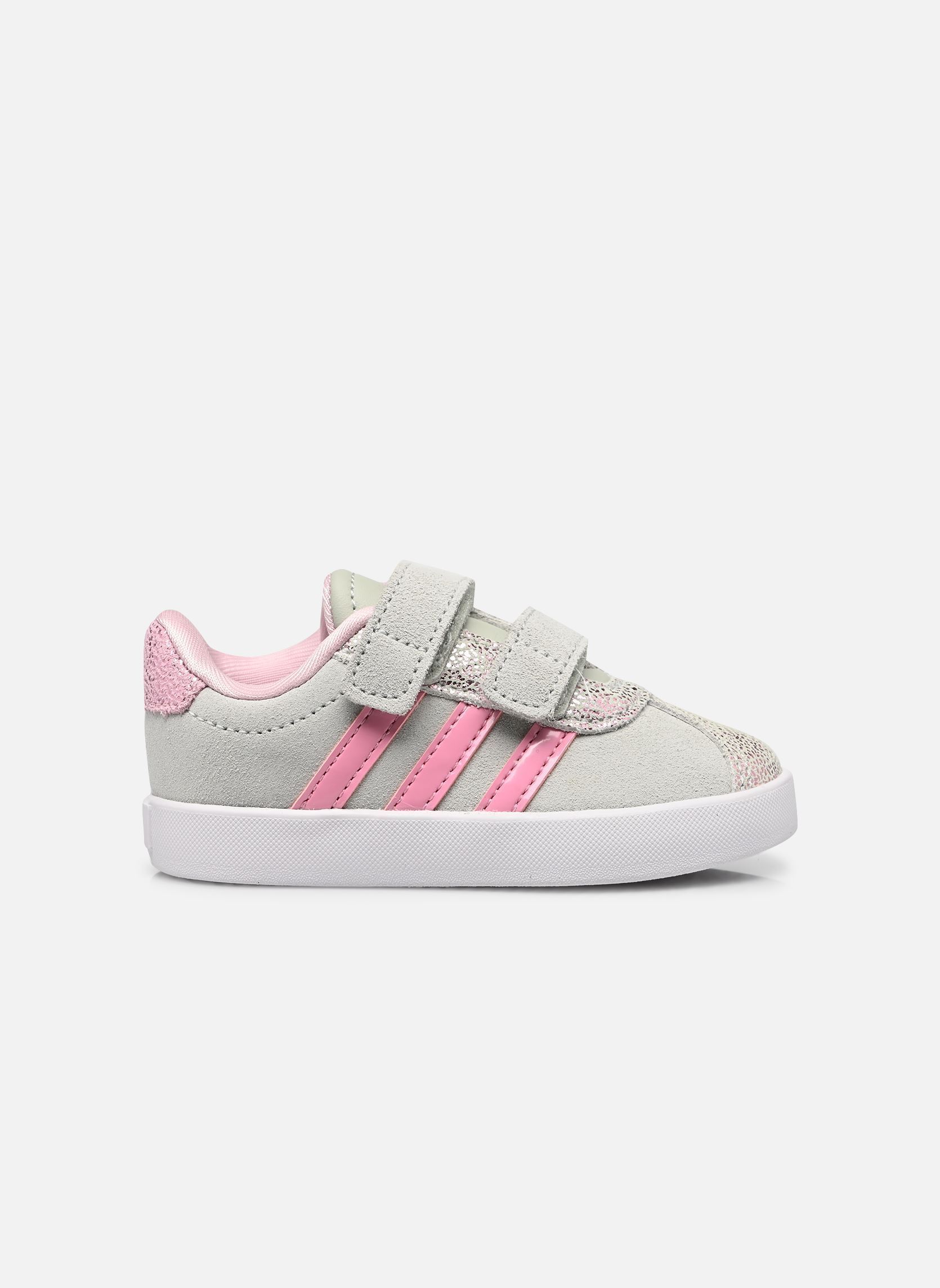 Sneaker VL COURT 3.0 CF I mädchen beige adidas sportswear Sneaker VL COURT 3.0 CF I mädchen beige LINGRN/BLIPNK/CLPINK