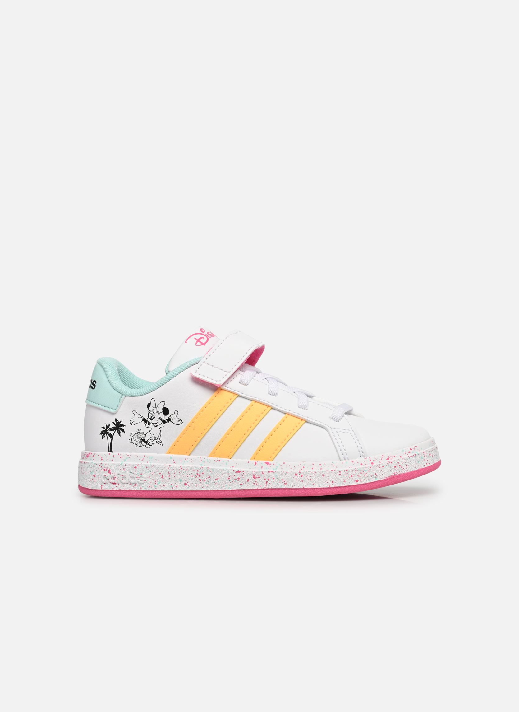 Baskets Grand Court Minnie El K fille blanc adidas sportswear Baskets Grand Court Minnie El K fille blanc FTWWHT/SPARK/PULMAG
