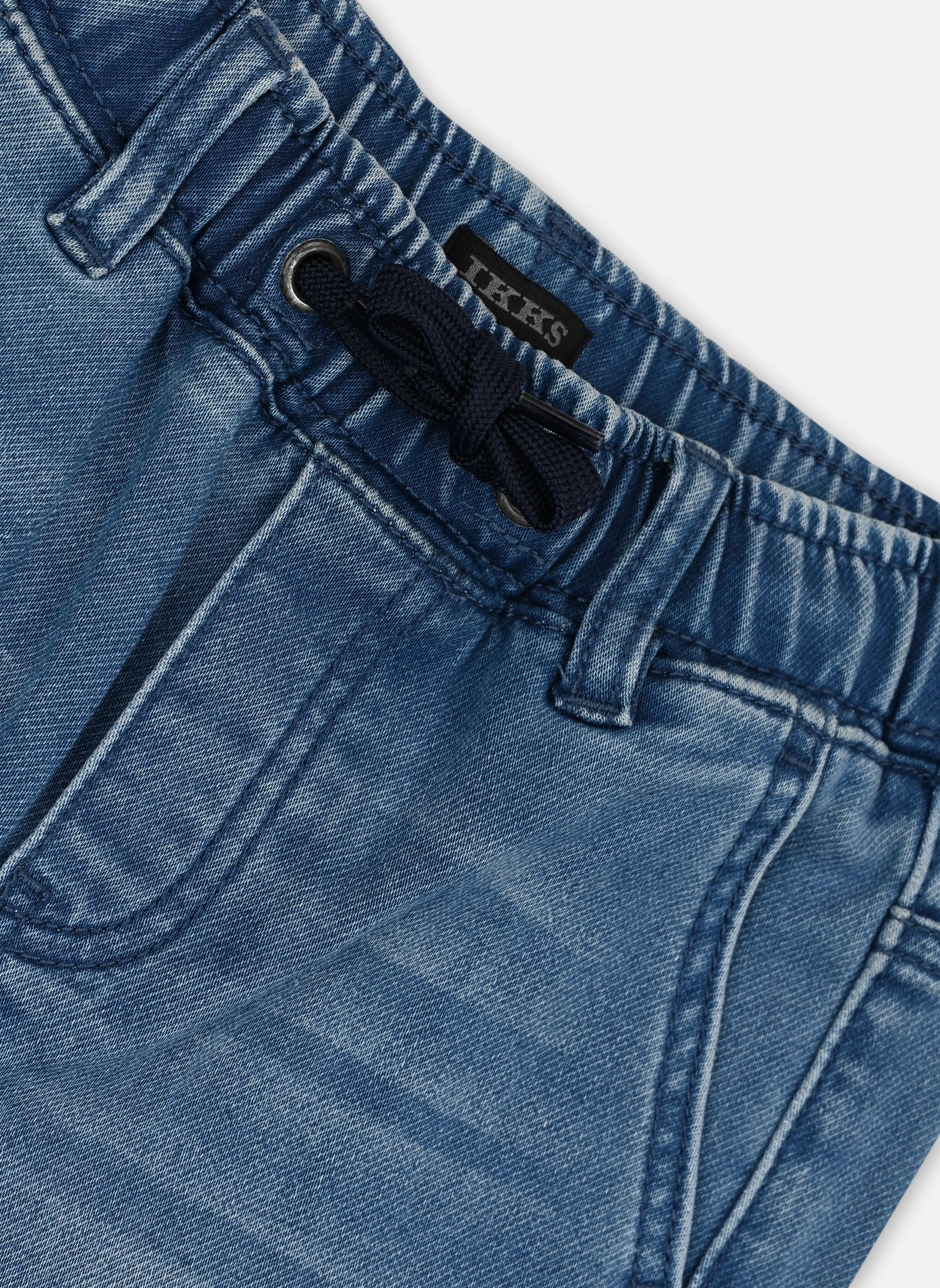 Shorts XY25003 garçon bleu IKKS JUNIOR Shorts XY25003 garçon bleu STONE BLUE