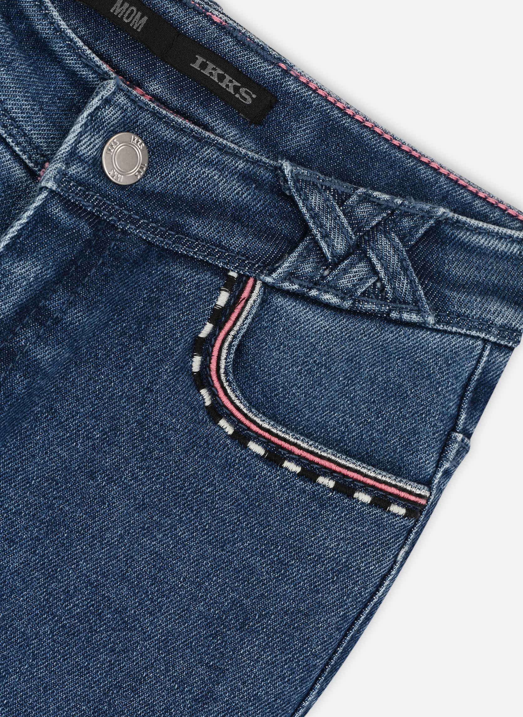 Jeans droits XY29002 fille bleu IKKS JUNIOR Jeans droits XY29002 fille bleu MEDIUM BLUE