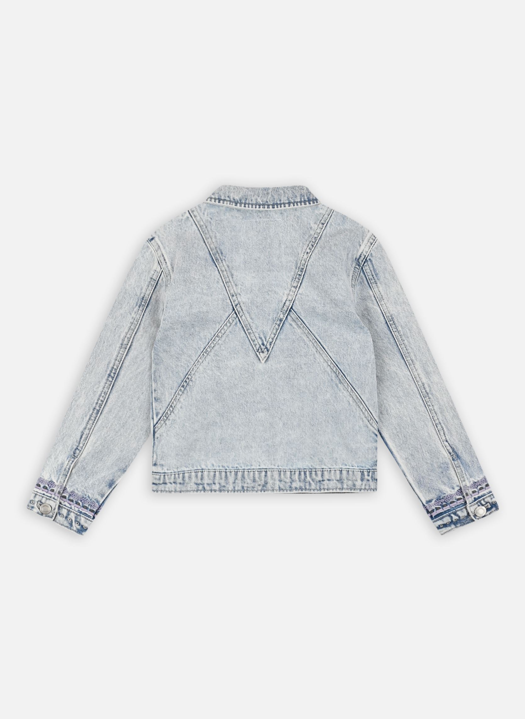 Jacken XY40062 mädchen blau IKKS JUNIOR Jacken XY40062 mädchen blau BLEACH BLUE