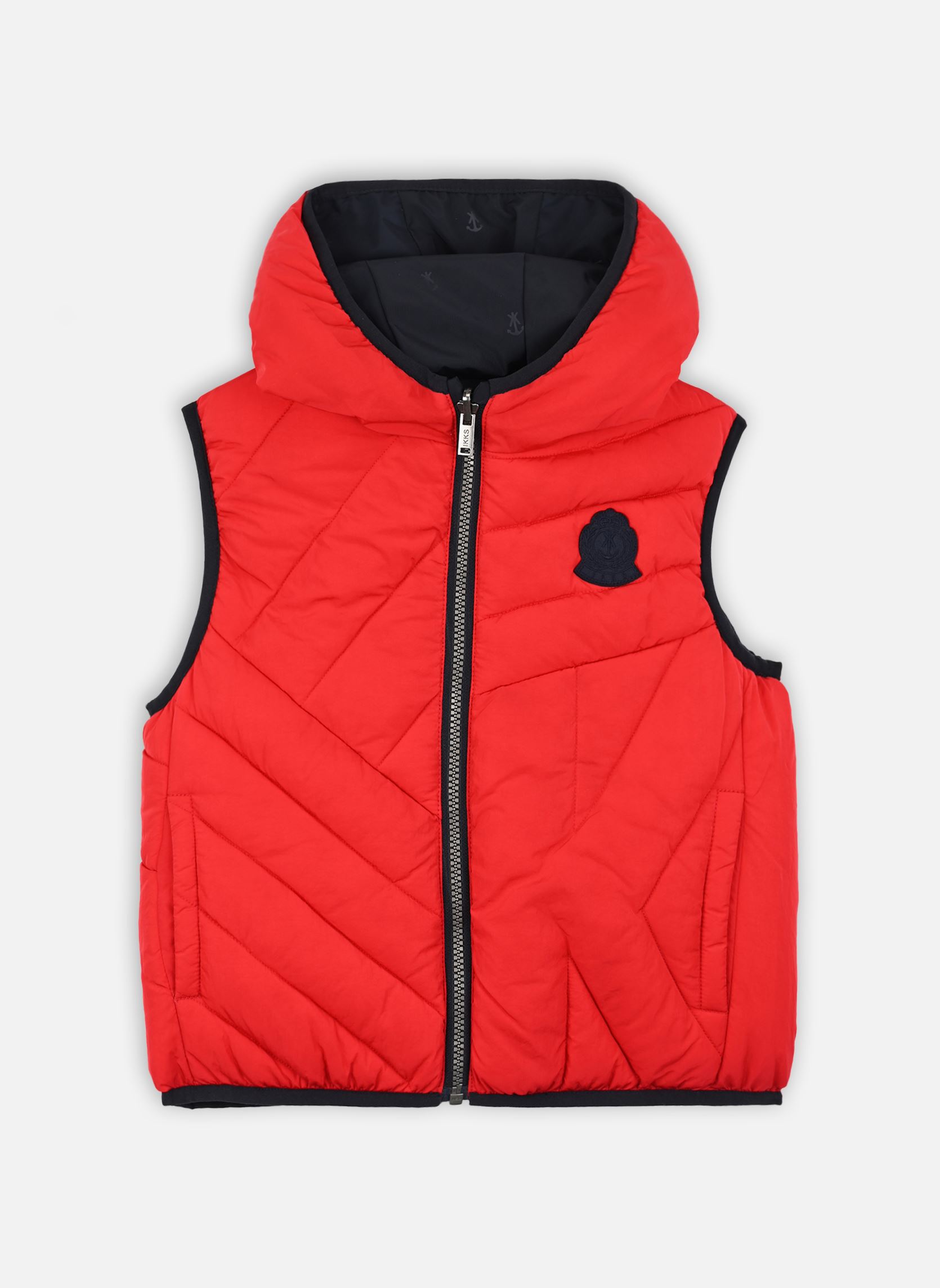 Vestes XY41053 garçon bleu IKKS JUNIOR Vestes XY41053 garçon bleu NAVY IMP. / ROUGE