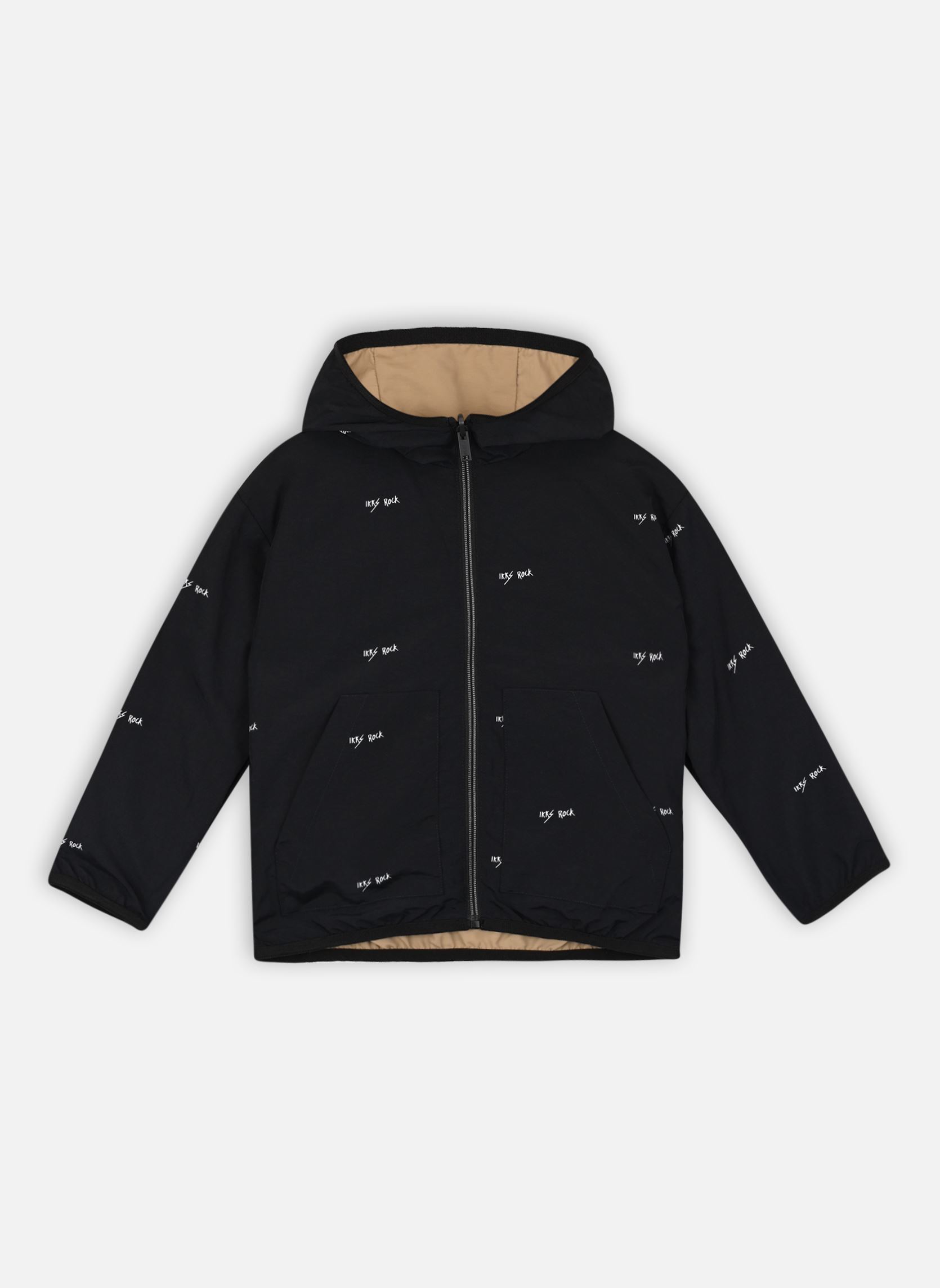 Vestes XY41063 garçon beige IKKS JUNIOR Vestes XY41063 garçon beige DUNE / NOIR