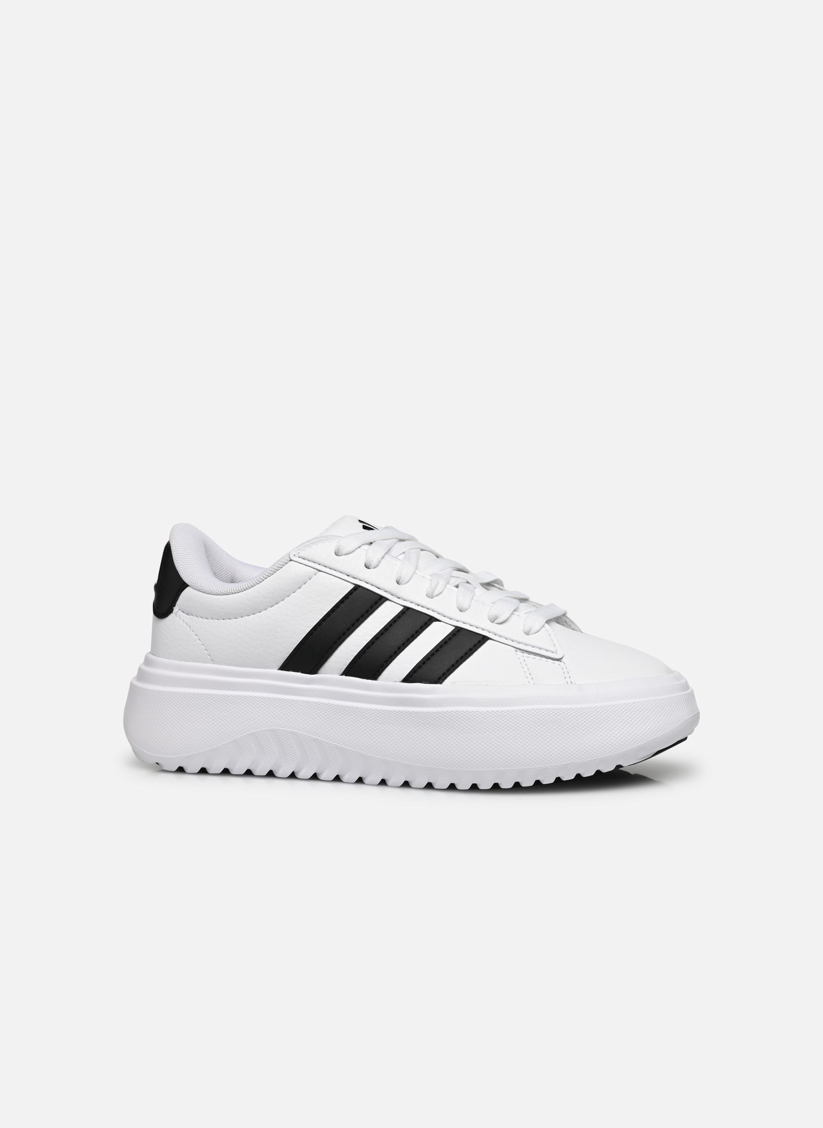 Baskets Grand Court Platform W femme blanc adidas sportswear Baskets Grand Court Platform W femme blanc FTWWHT/CBLACK/CBLACK