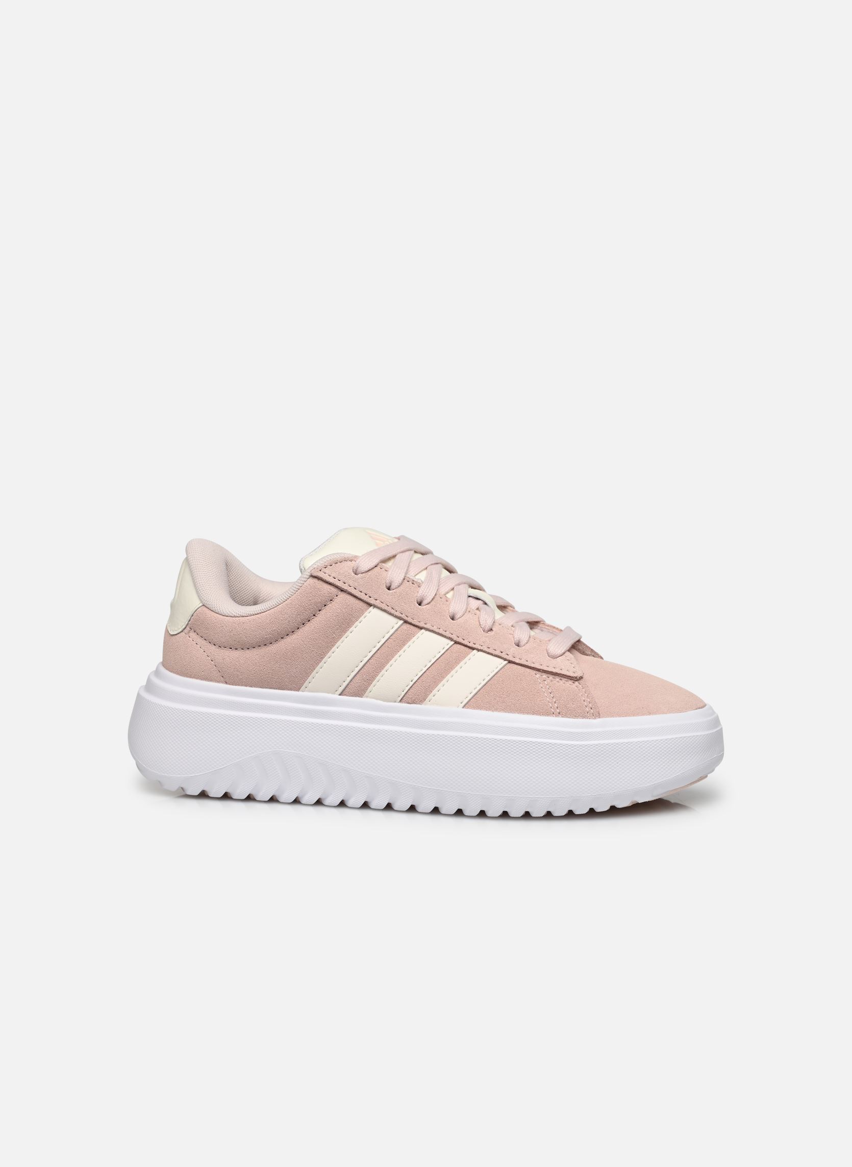Sneakers Grand Court Platform Suede W donna rosa adidas sportswear Sneakers Grand Court Platform Suede W donna rosa WONQUA/OWHITE/FTWWHT