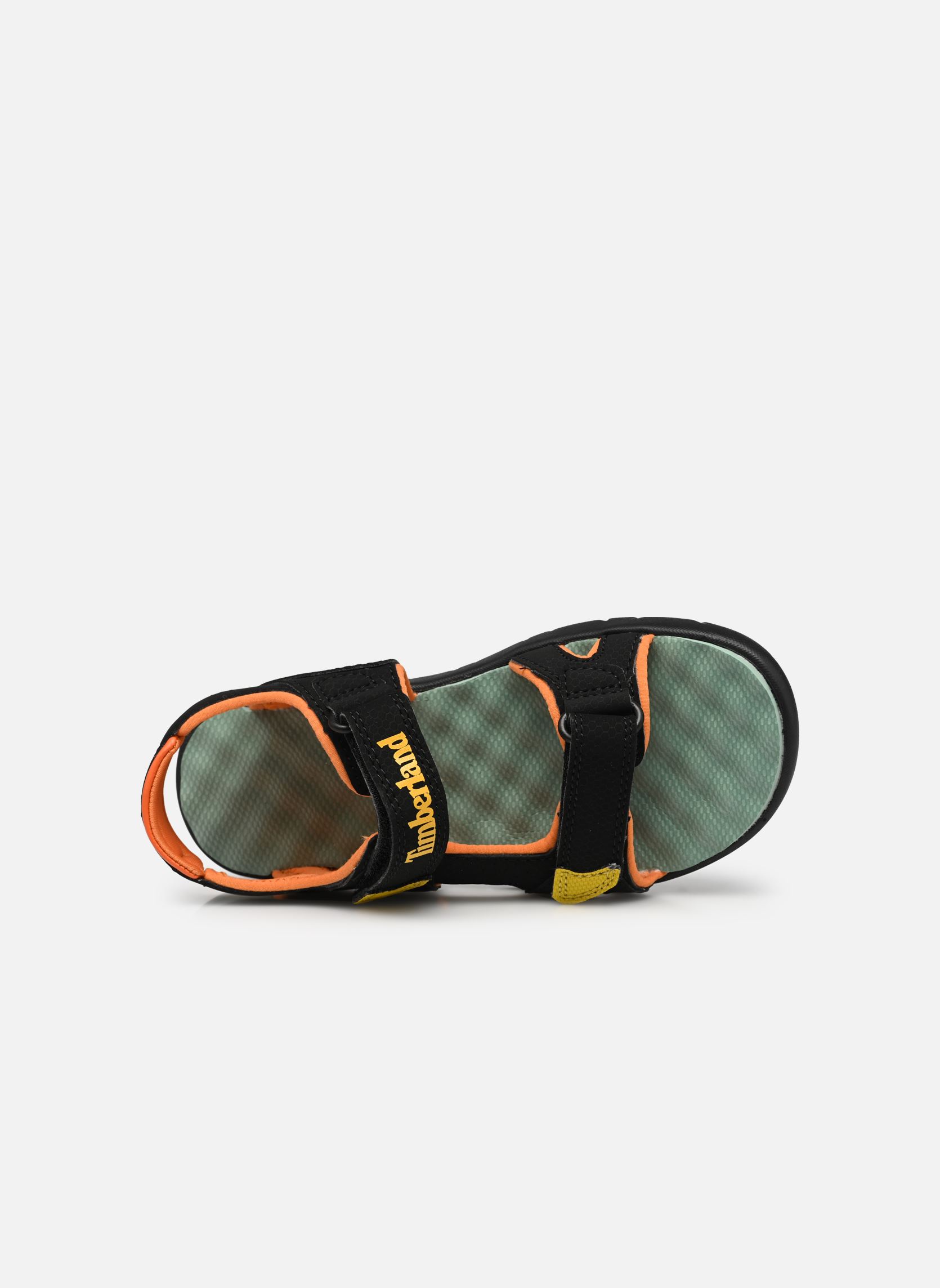 Sandalen Perkins Row2 STRAP SANDAL Y schwarz Timberland Sandalen Perkins Row2 STRAP SANDAL Y schwarz BLACK W MEDIUM YELLOW