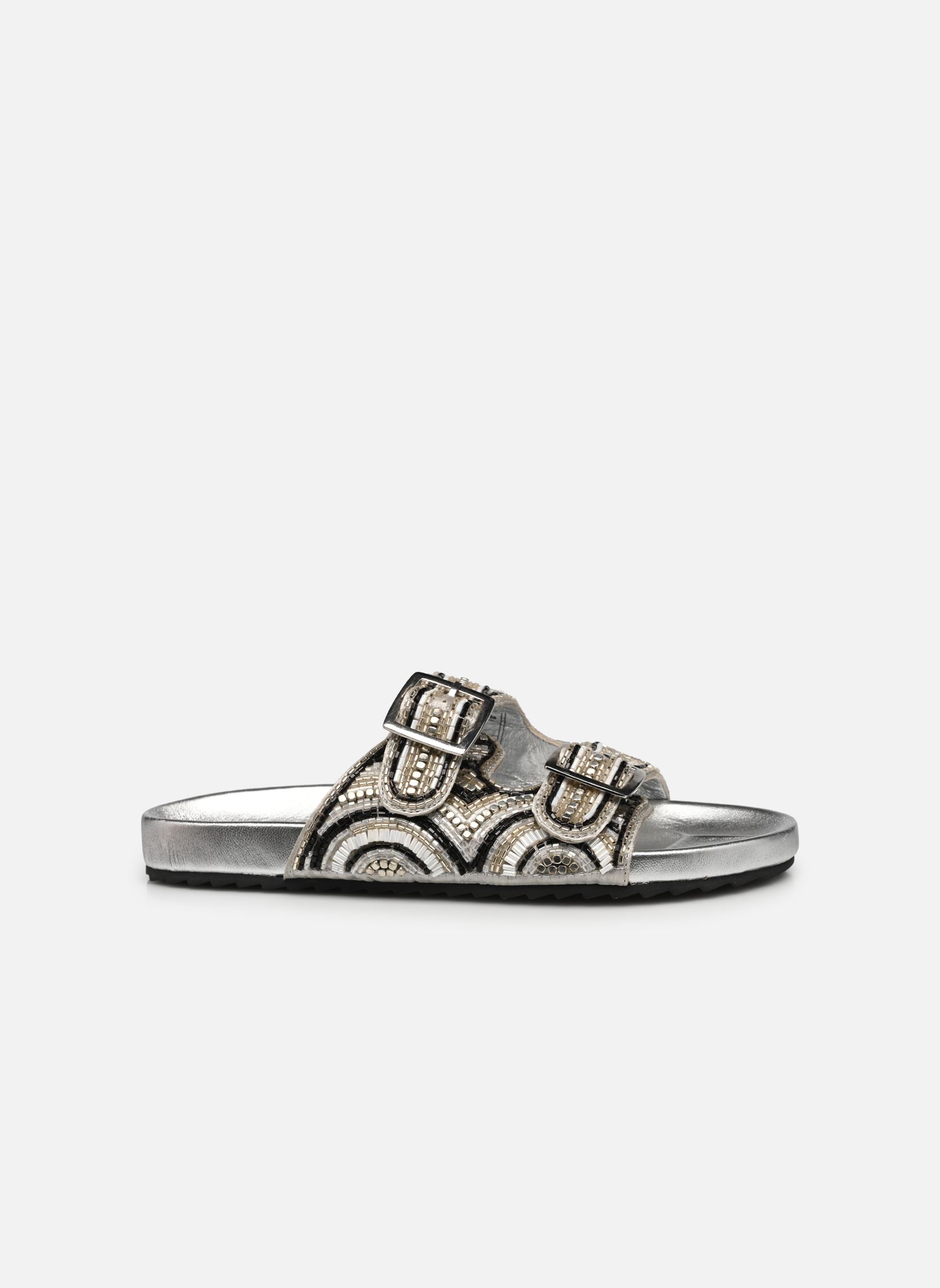 Mules et sabots BY80245 femme argent IKKS Women Mules et sabots BY80245 femme argent NOIR