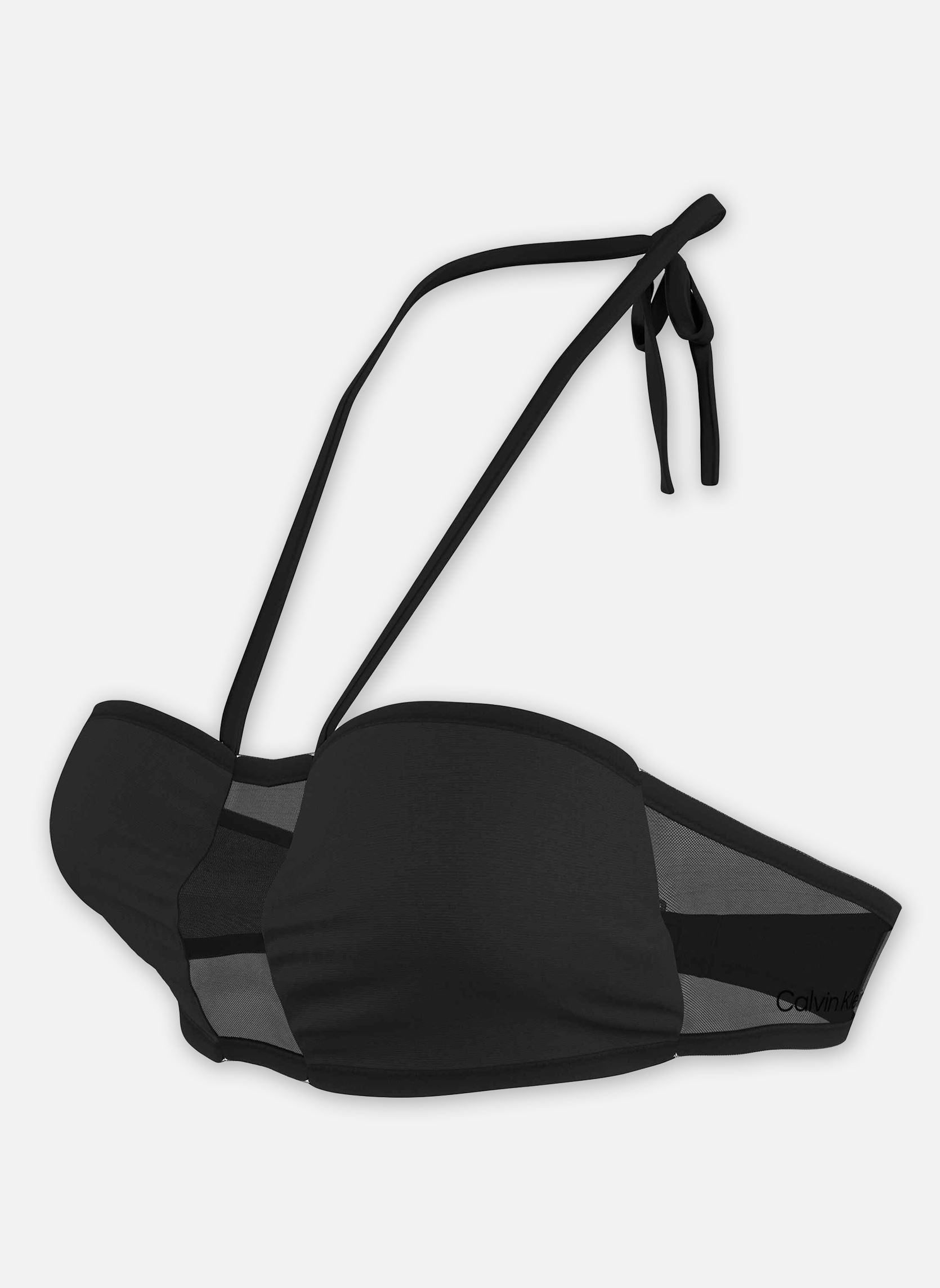 Hauts de maillot bandeau Bandeau Bralette femme noir Calvin Klein Hauts de maillot bandeau Bandeau Bralette femme noir PVH BLACK