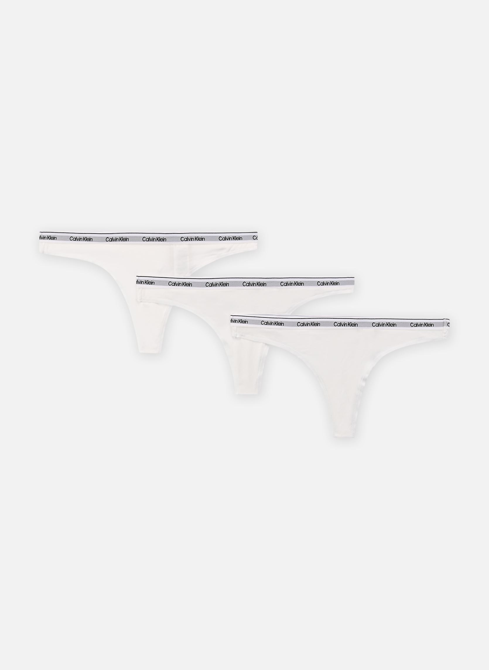 Vêtements Calvin Klein Thong 3Pk 000QD5209E pour Femme - vue 3