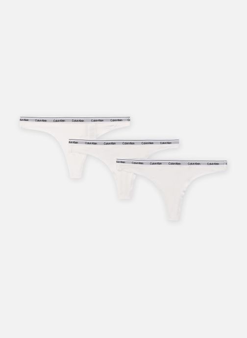 Calvin Klein Shortys Thong 3Pk 000QD5209E femme blanc
