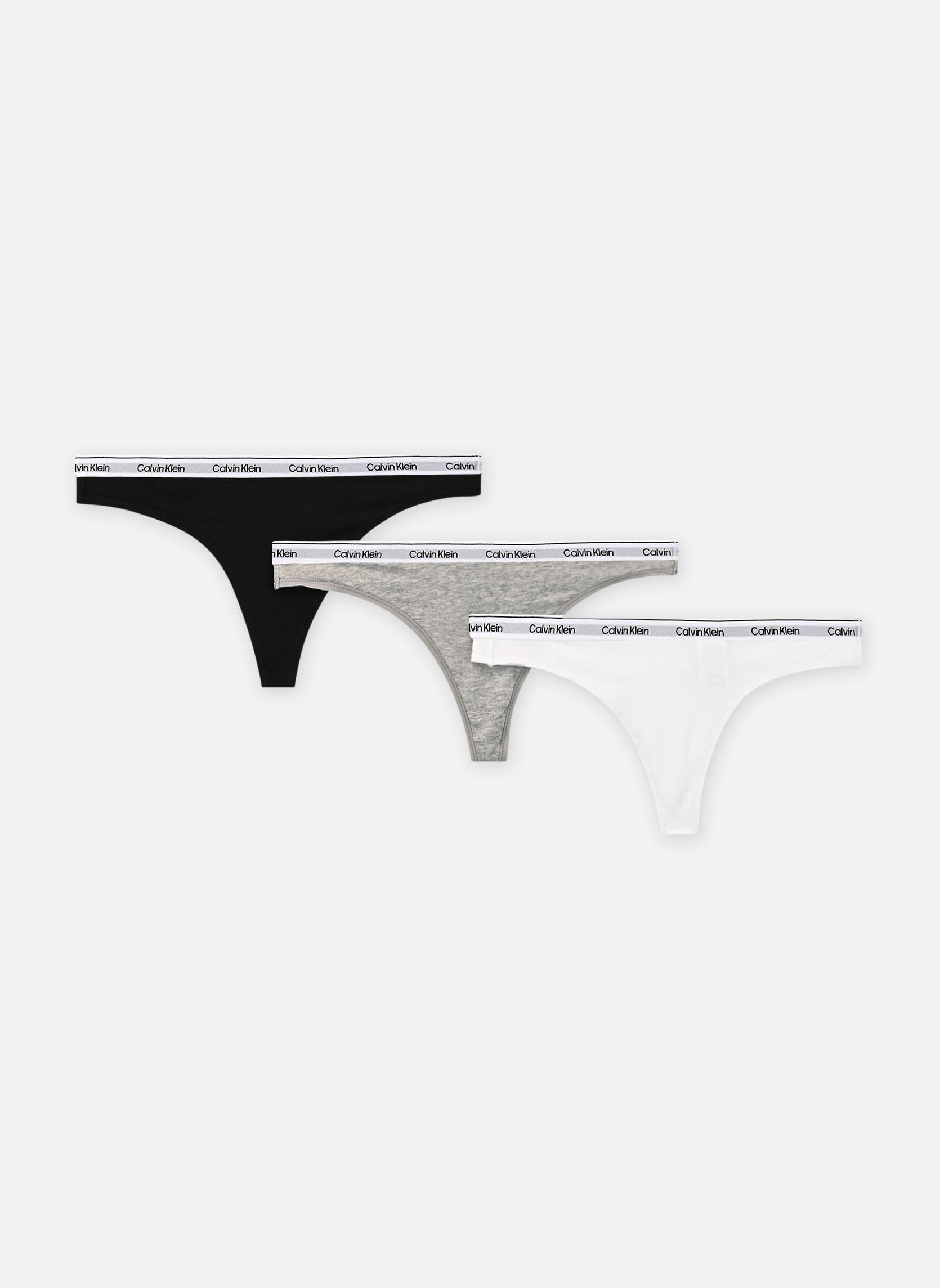 Vêtements Calvin Klein Thong 3Pk 000QD5209E pour Femme - vue 2