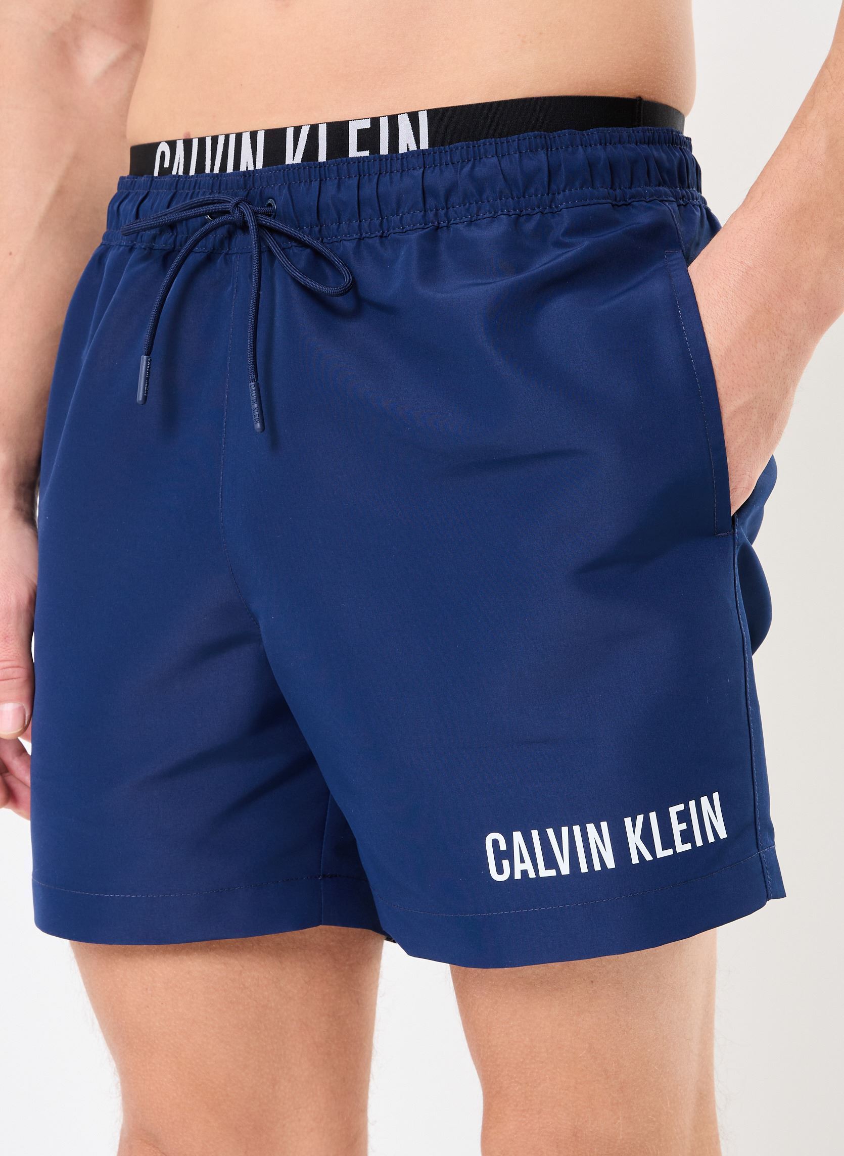 Zwemboxers Medium Double Waistband heren blauw Calvin Klein Zwemboxers Medium Double Waistband heren blauw SIGNATURE NAVY