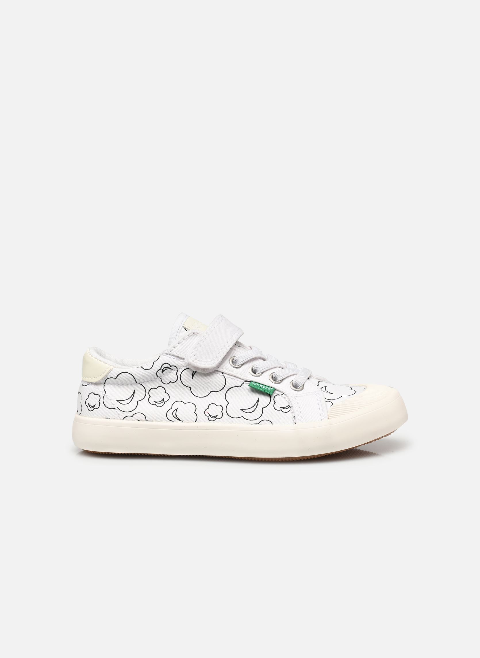 Baskets basses KICKGOLDI fille blanc Kickers Baskets basses KICKGOLDI fille blanc BLANC IMPRIME