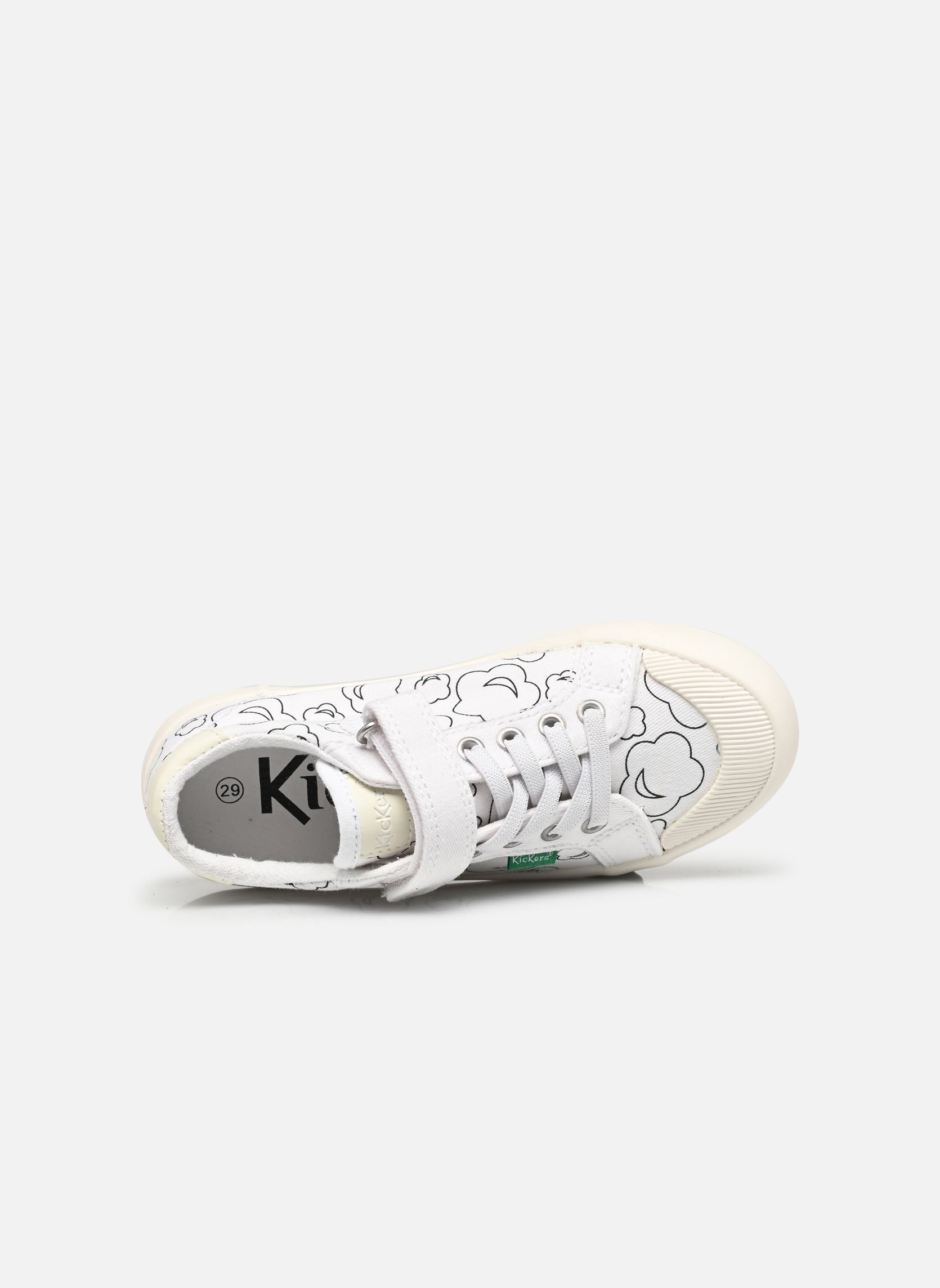 Baskets basses KICKGOLDI fille blanc Kickers Baskets basses KICKGOLDI fille blanc BLANC IMPRIME