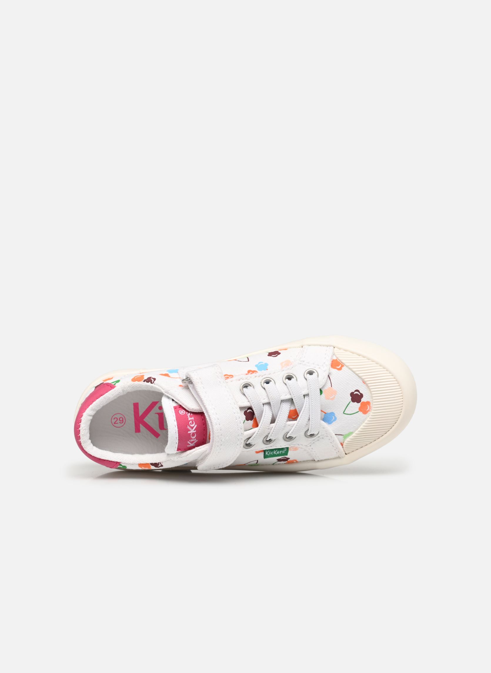 Baskets basses KICKGOLDI fille blanc Kickers Baskets basses KICKGOLDI fille blanc BLANC CERISE