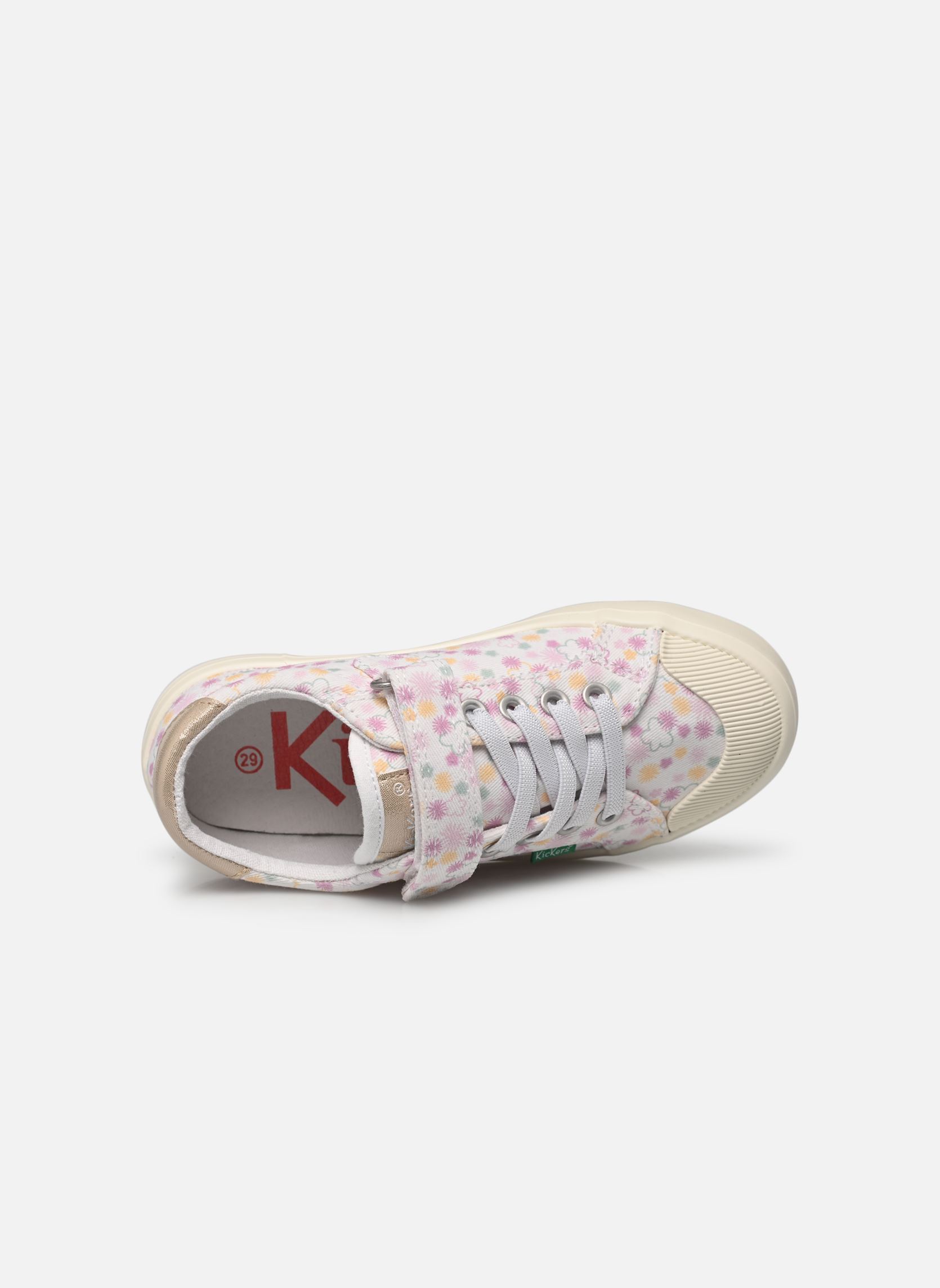 Baskets basses KICKGOLDI fille blanc Kickers Baskets basses KICKGOLDI fille blanc BLANC IMPRIME FESTI ETE