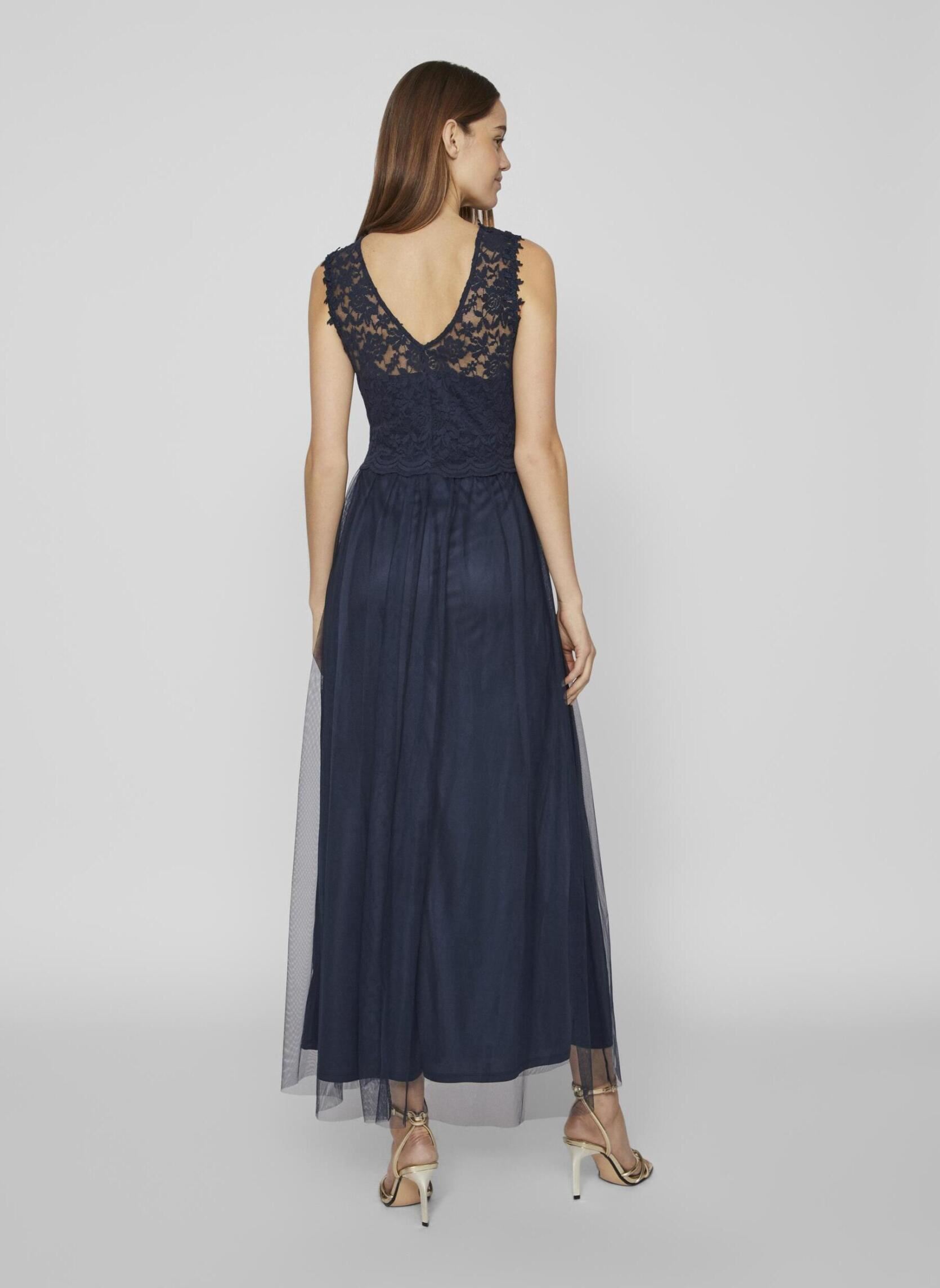 Robes Vilynnea Maxi Dress - Noos femme bleu Vila Robes Vilynnea Maxi Dress - Noos femme bleu Total Eclipse