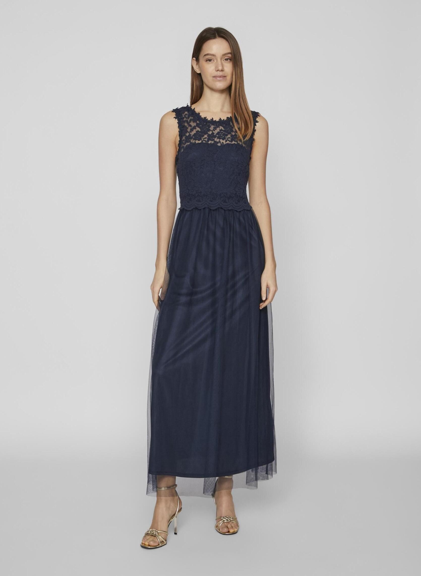 Robes Vilynnea Maxi Dress - Noos femme bleu Vila Robes Vilynnea Maxi Dress - Noos femme bleu Total Eclipse