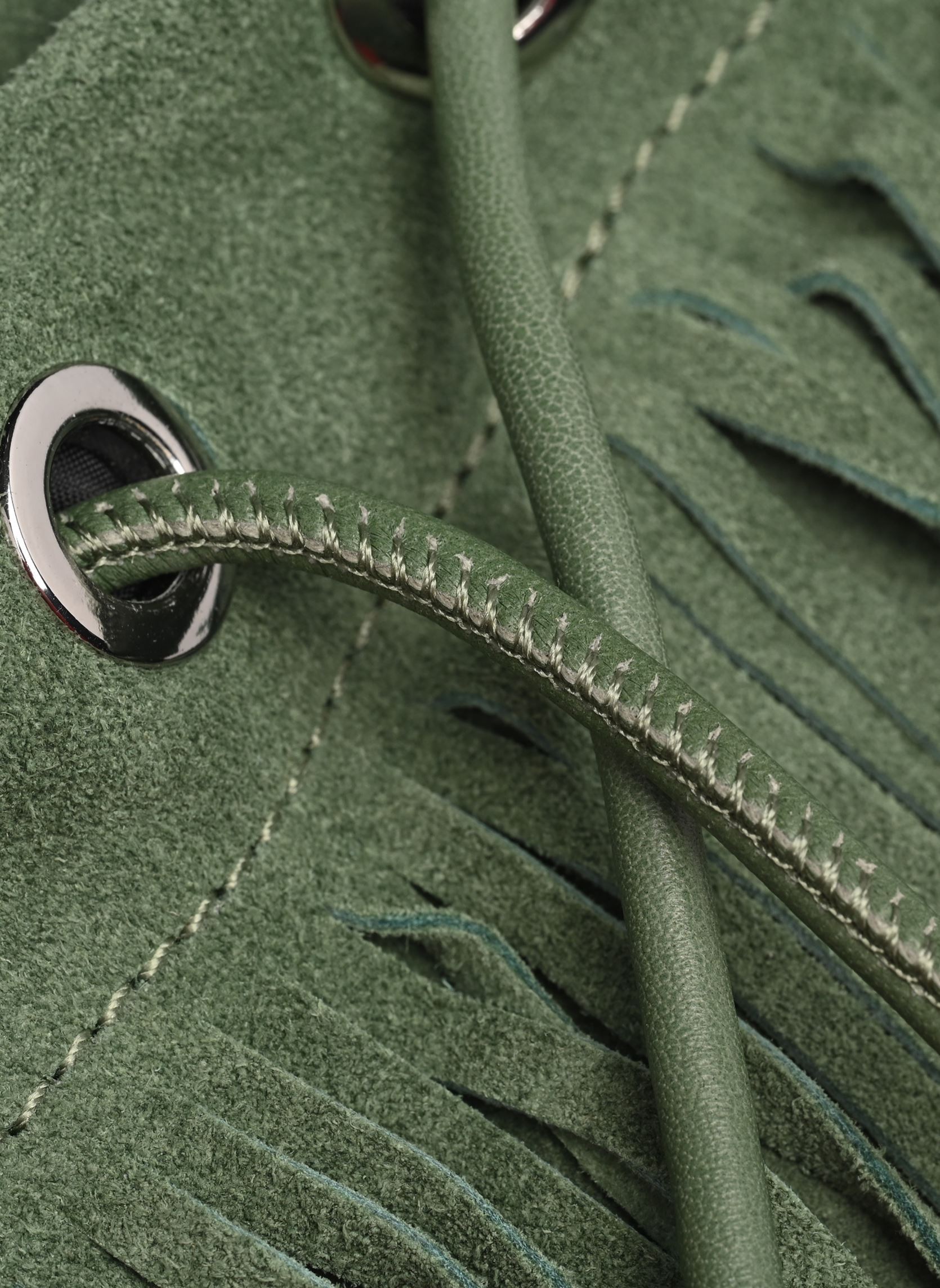 Borse a tracolla Vinina Suede Bucket Bag/Ef donna verde Vila Borse a tracolla Vinina Suede Bucket Bag/Ef donna verde OIL GREEN