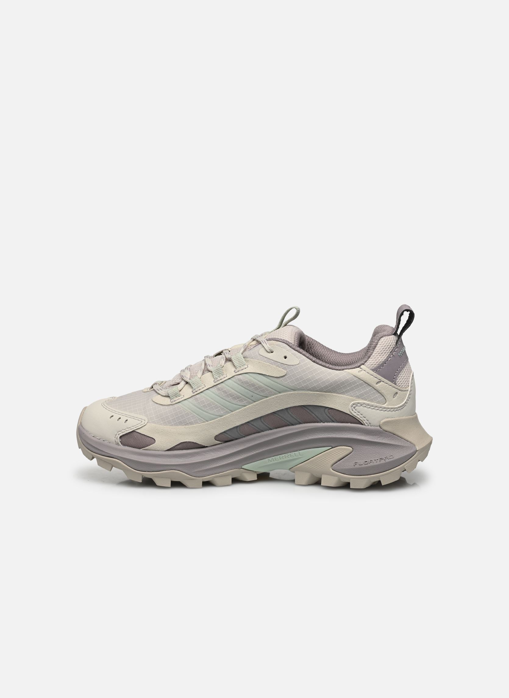 Scarpe Da Trekking Donna Merrell Moab 2 Vent – Tomaia In Pelle E Mesh, Suola Vibram. Colore Alluminio/marlin, Taglia 10W US (comoda Per Piedi Larghi)