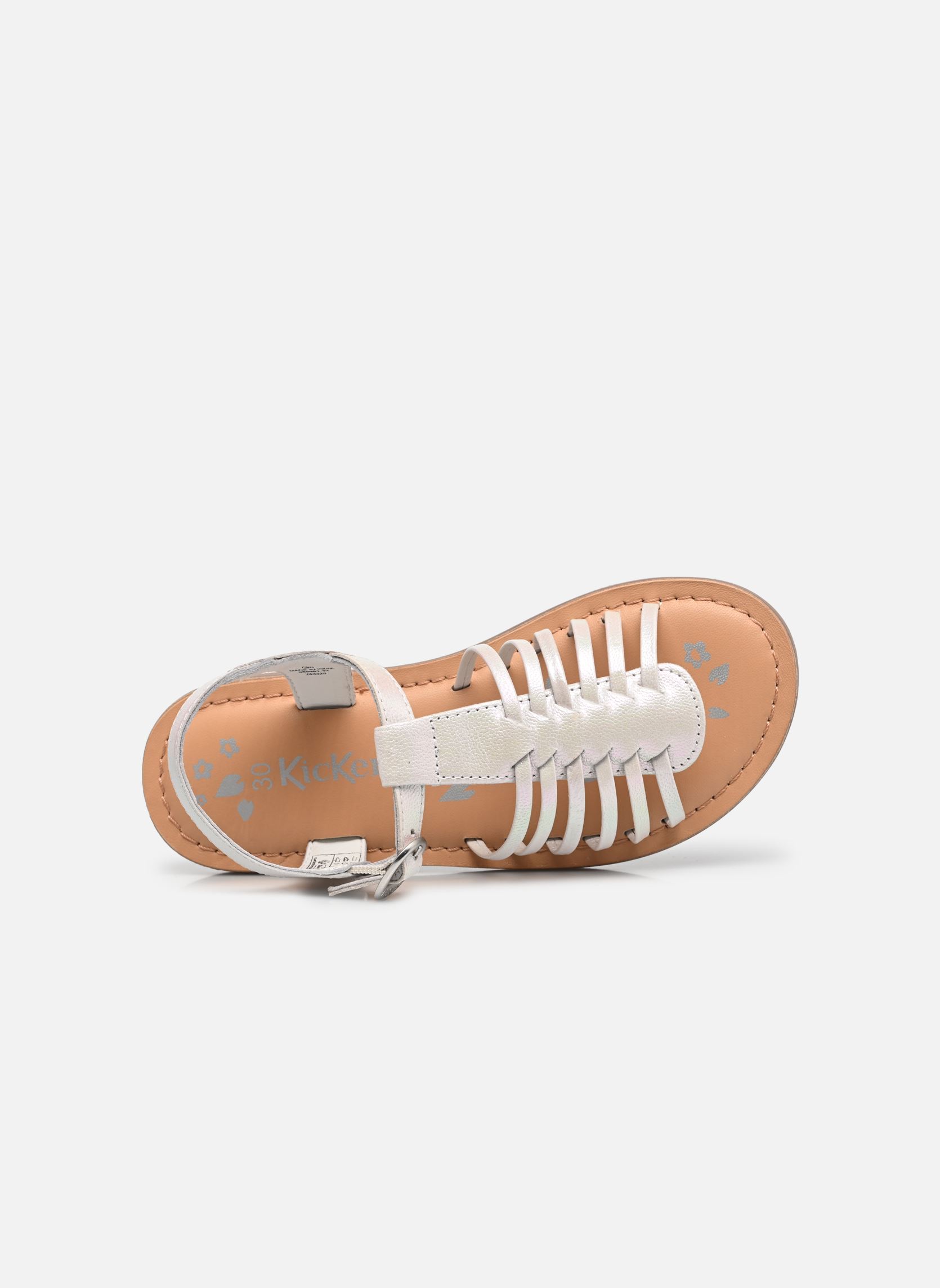 Sandales PREMSLIM fille blanc Kickers Sandales PREMSLIM fille blanc BLANC IRISE