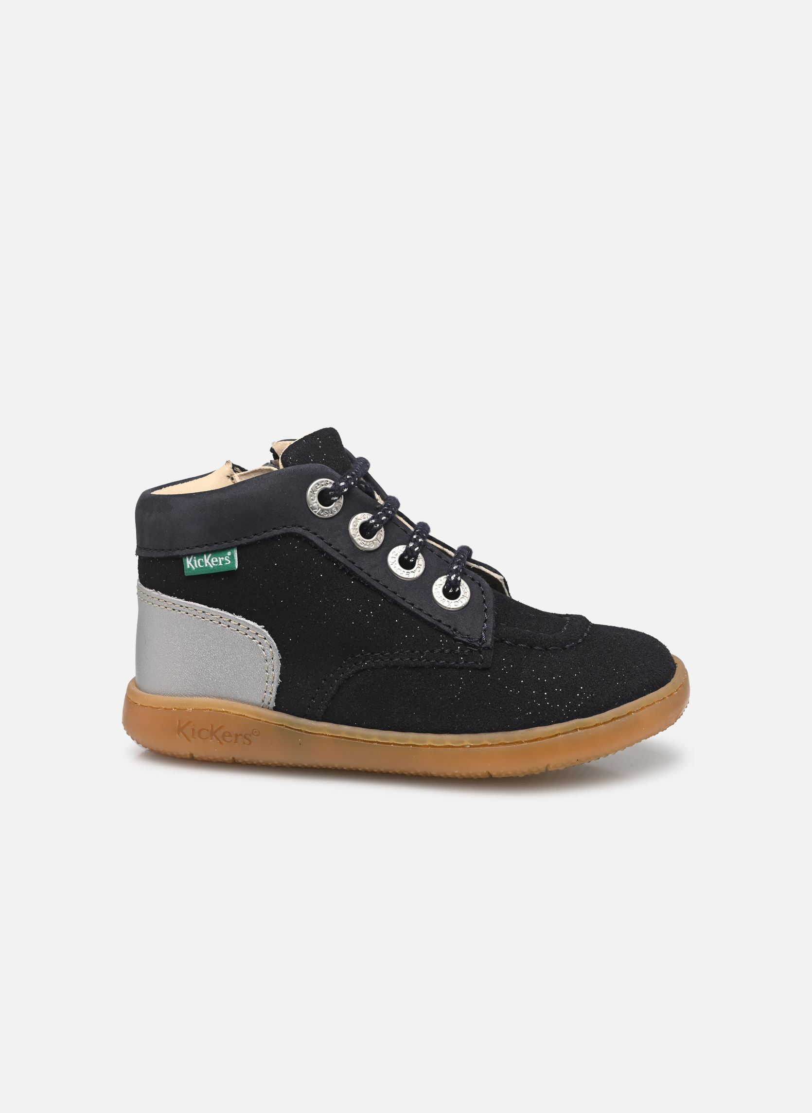 Bottines KICKICONIC fille bleu Kickers Bottines KICKICONIC fille bleu MARINE ARGENT