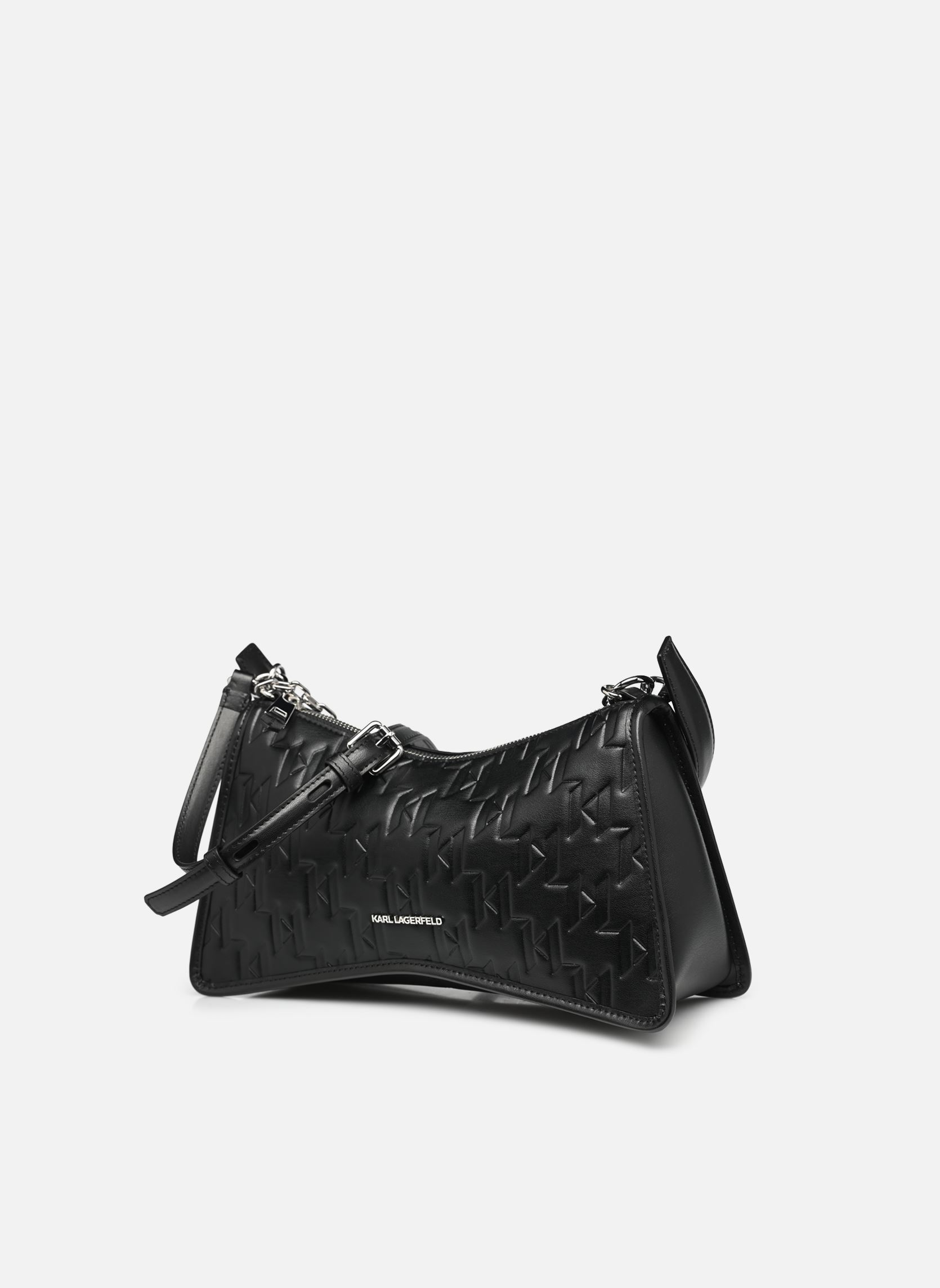 Schoudertassen Seven element shb embossed dames zwart Karl Lagerfeld Schoudertassen Seven element shb embossed dames zwart BLACK