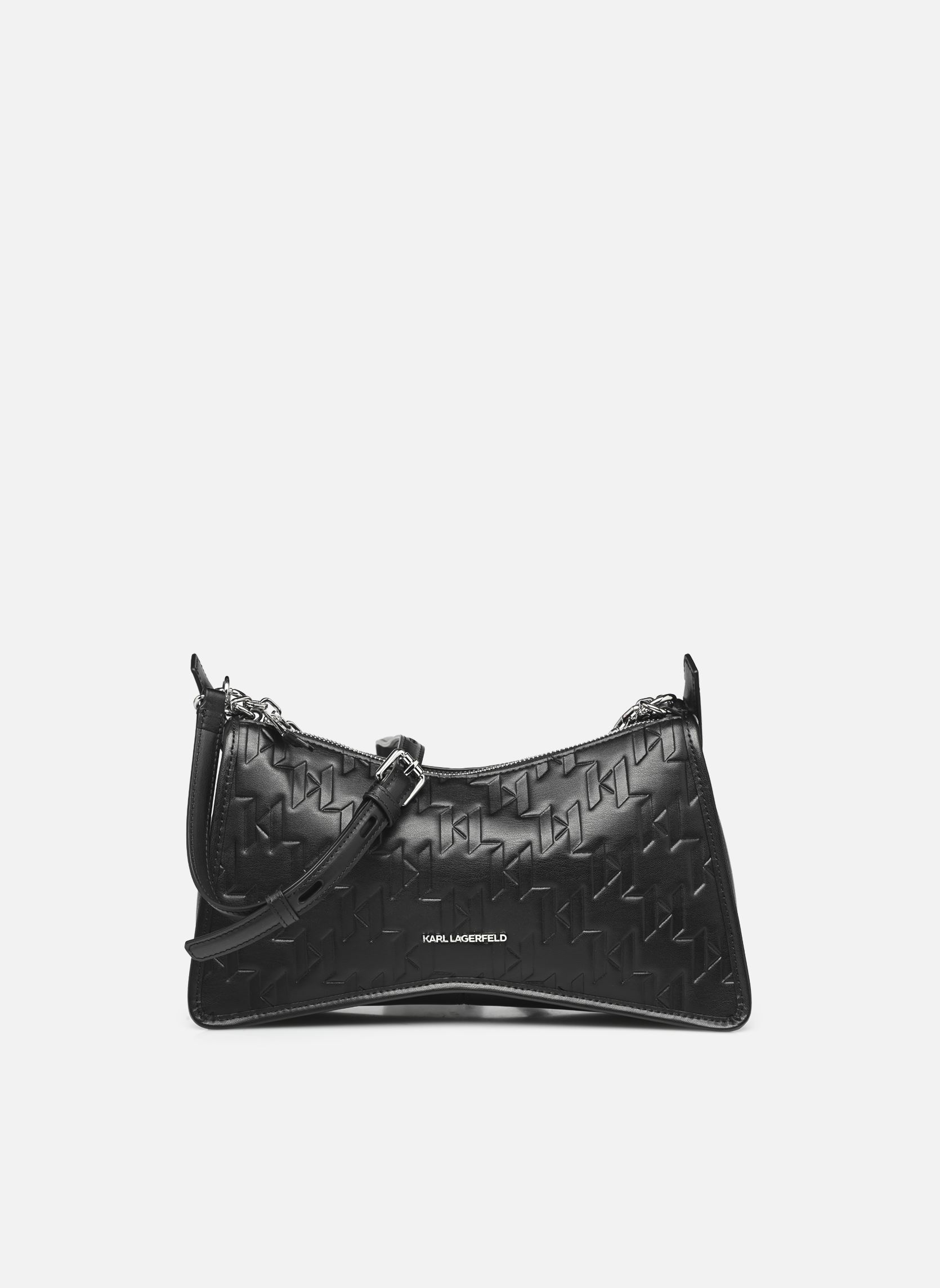 Schoudertassen Seven element shb embossed dames zwart Karl Lagerfeld Schoudertassen Seven element shb embossed dames zwart BLACK