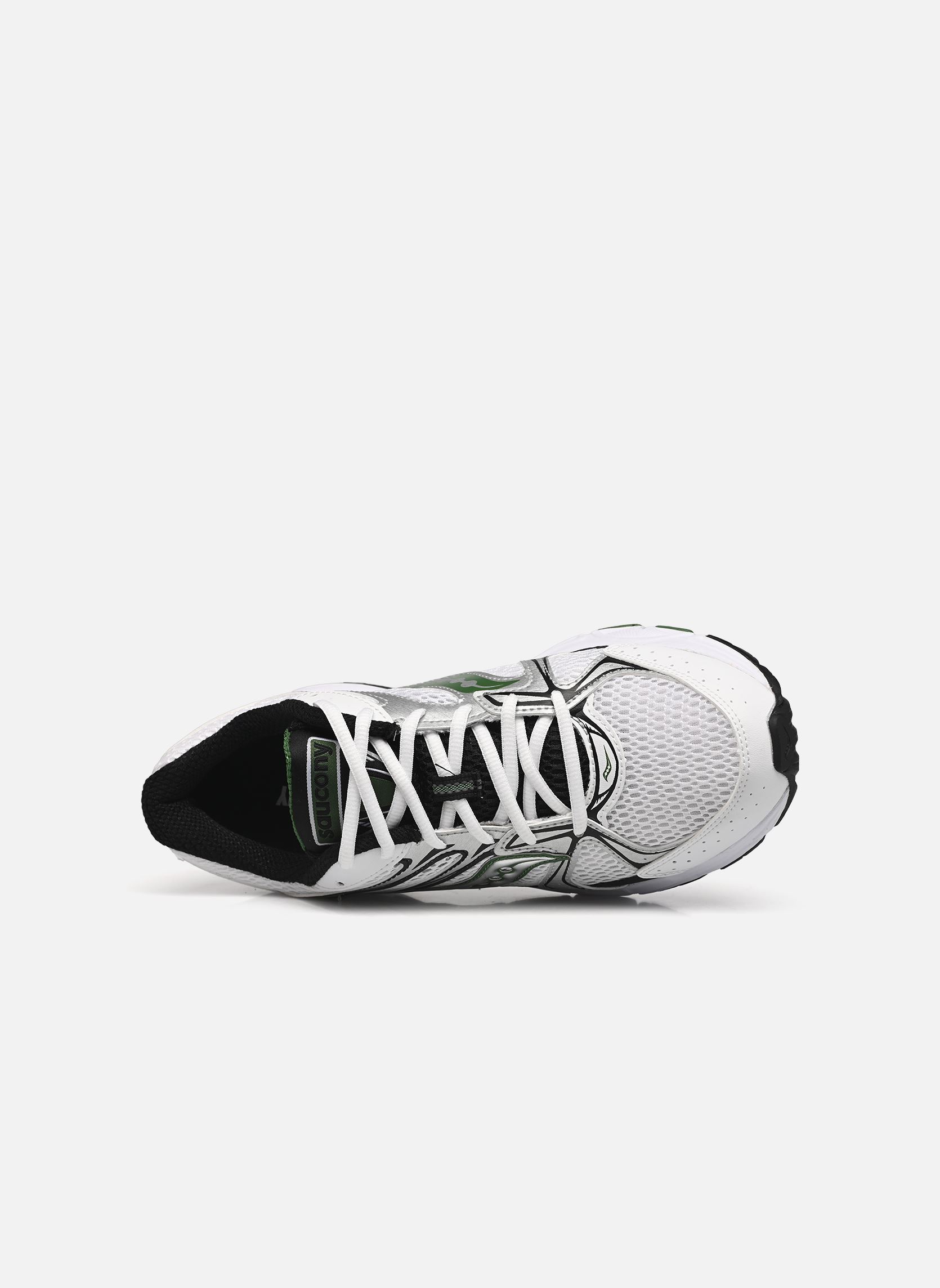 Hardloopschoenen Ride Millennium M heren wit Saucony Hardloopschoenen Ride Millennium M heren wit White/green