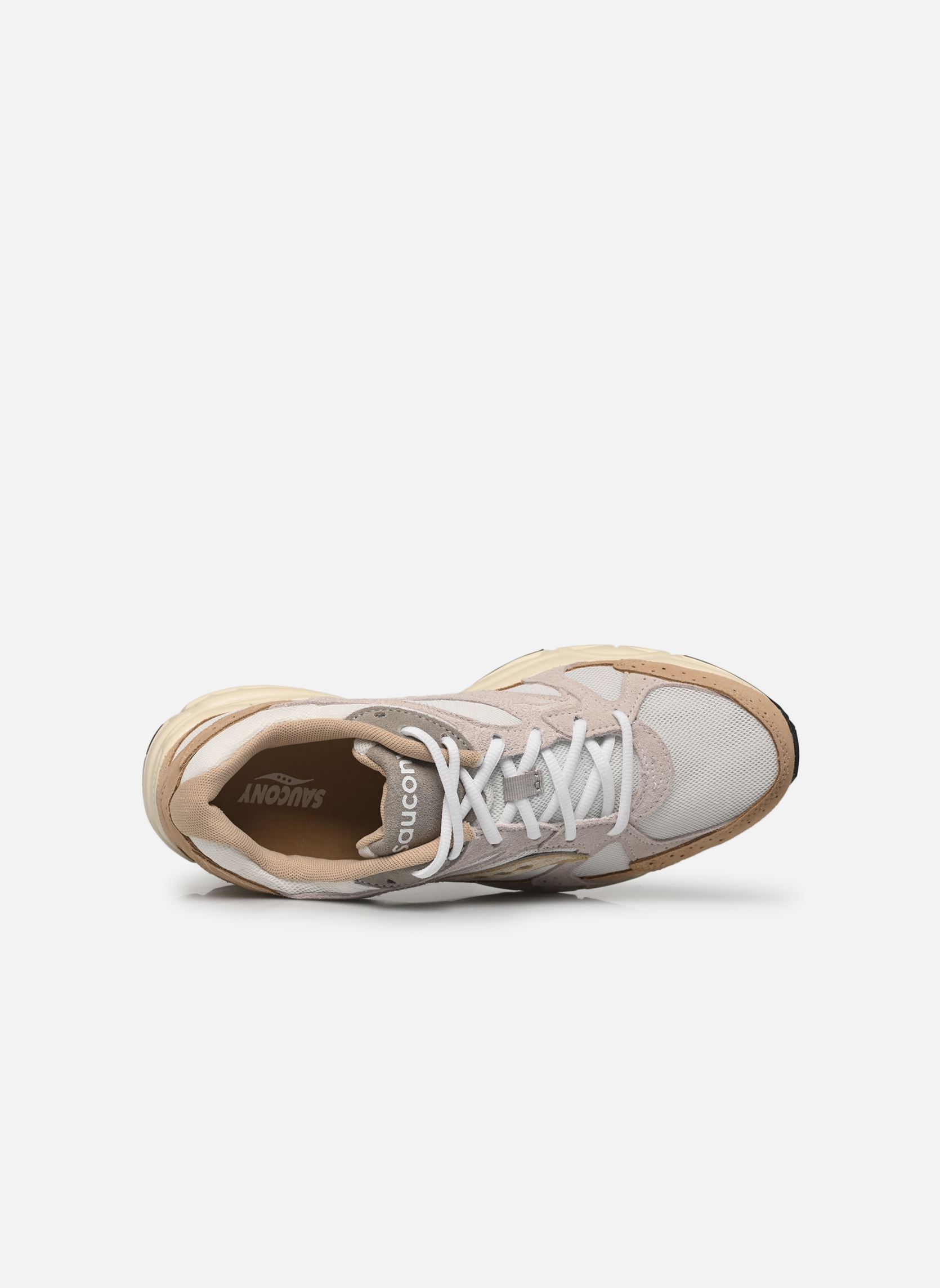 Baskets running Ride Millennium M homme blanc Saucony Baskets running Ride Millennium M homme blanc WHITE/SAND
