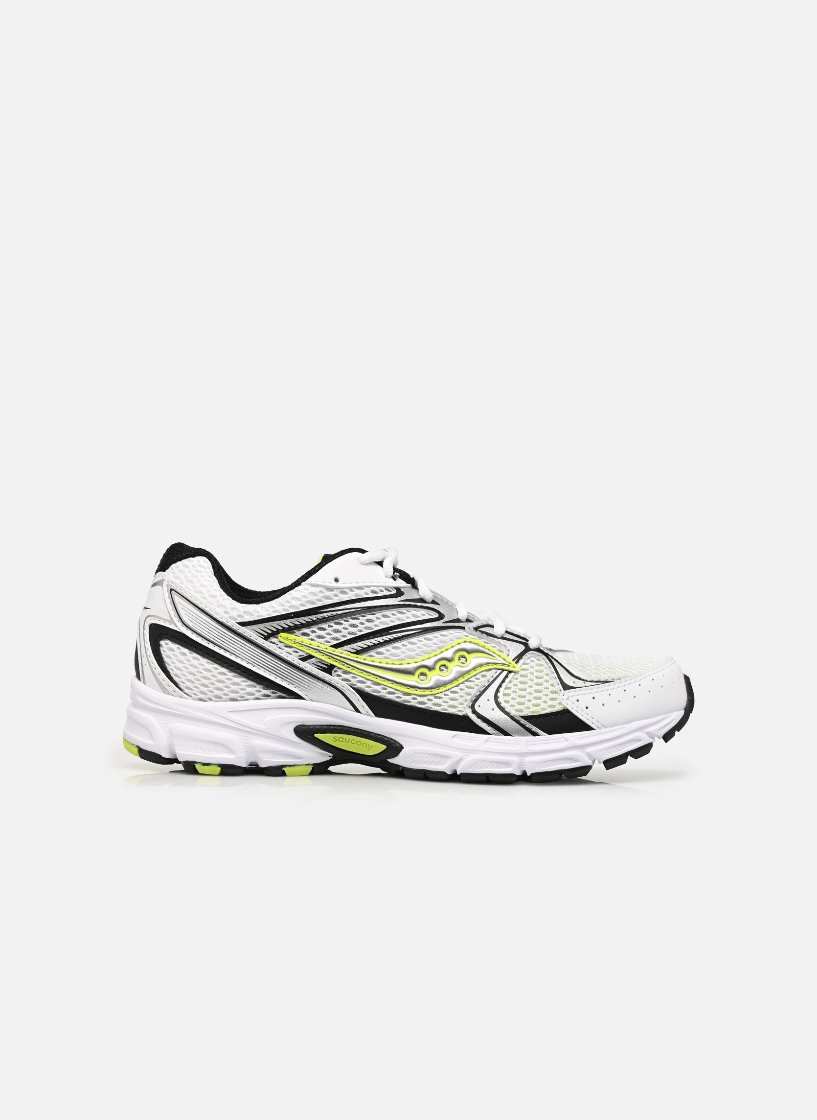 Baskets running Ride Millennium M homme blanc Saucony Baskets running Ride Millennium M homme blanc WHT/SILV/YELL