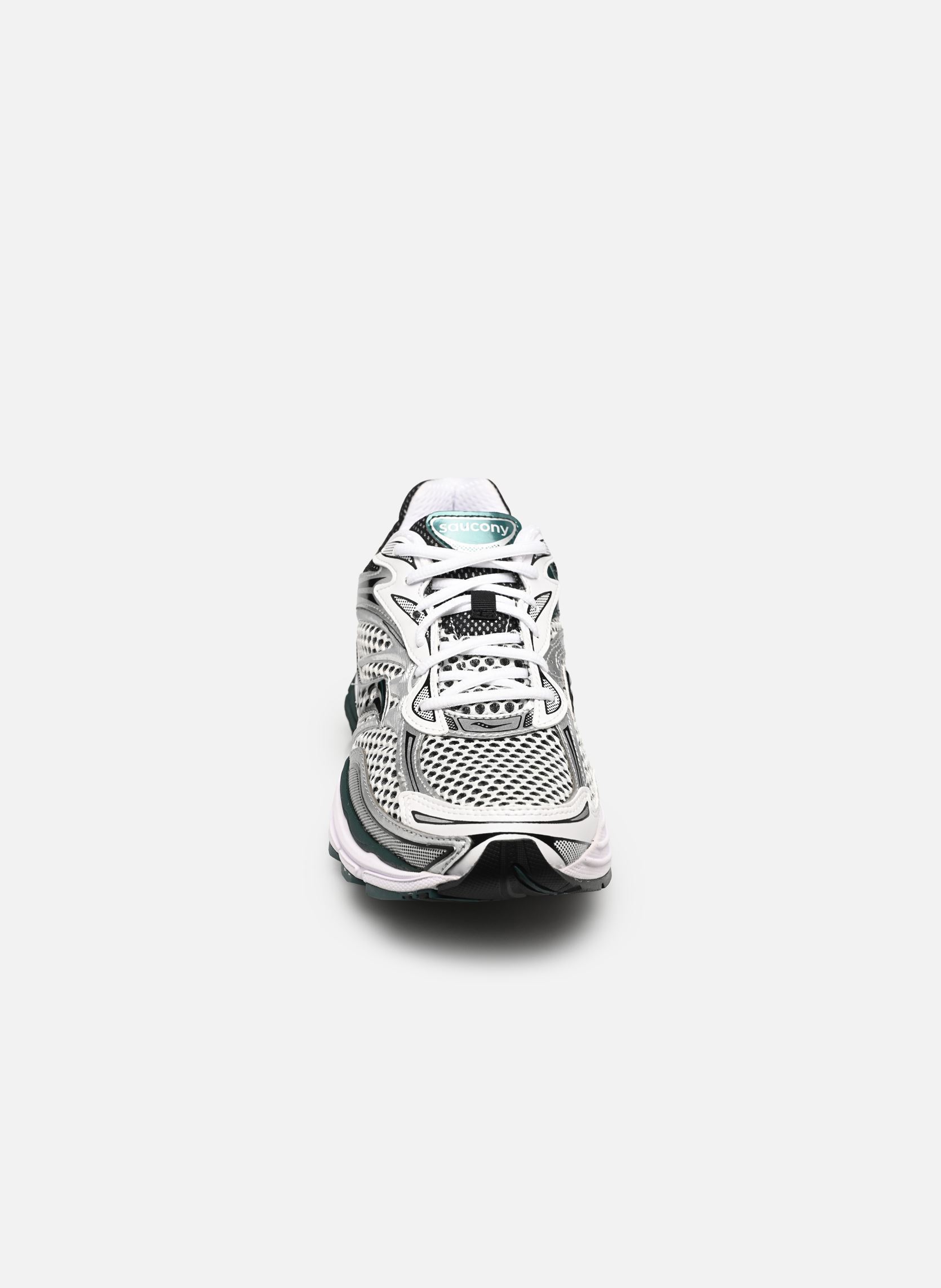 Lage sneakers Progrid Omni 9 M heren zilver Saucony Lage sneakers Progrid Omni 9 M heren zilver WHITE/PINE GREEN
