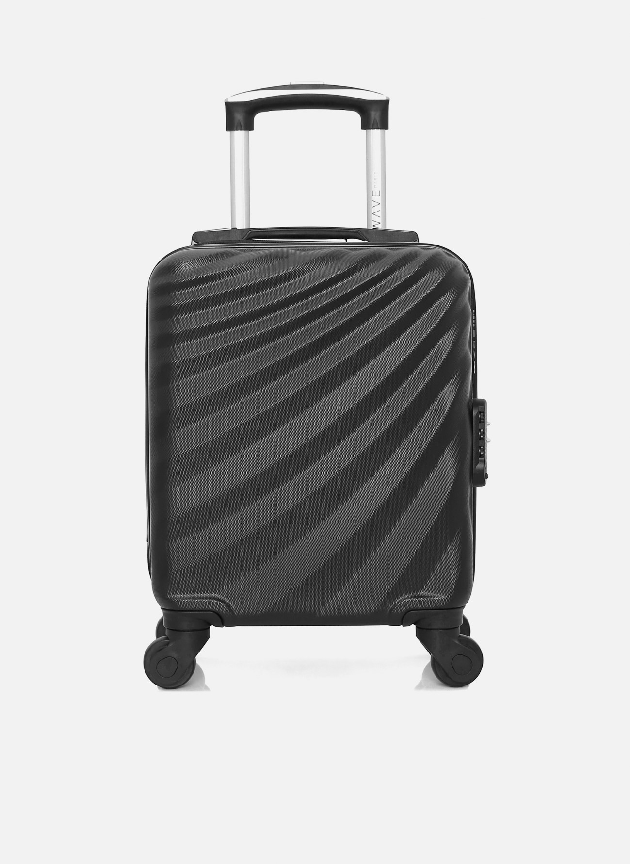 Valise Cabine Pliable 5 Cities – 55x40x20 Cm Ryanair, EasyJet, Noir, Ultra-Légère 1,5 Kg