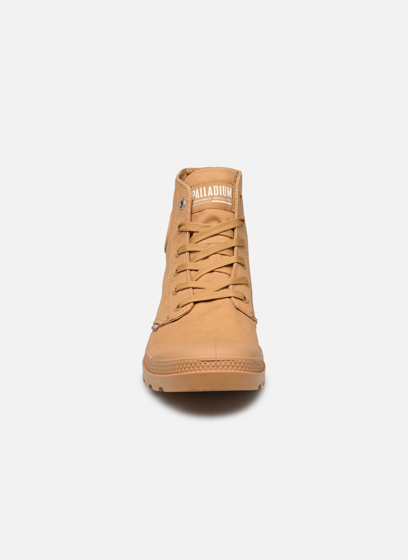 Baskets toile MONO CHROME homme marron Palladium Baskets toile MONO CHROME homme marron WOODLIN