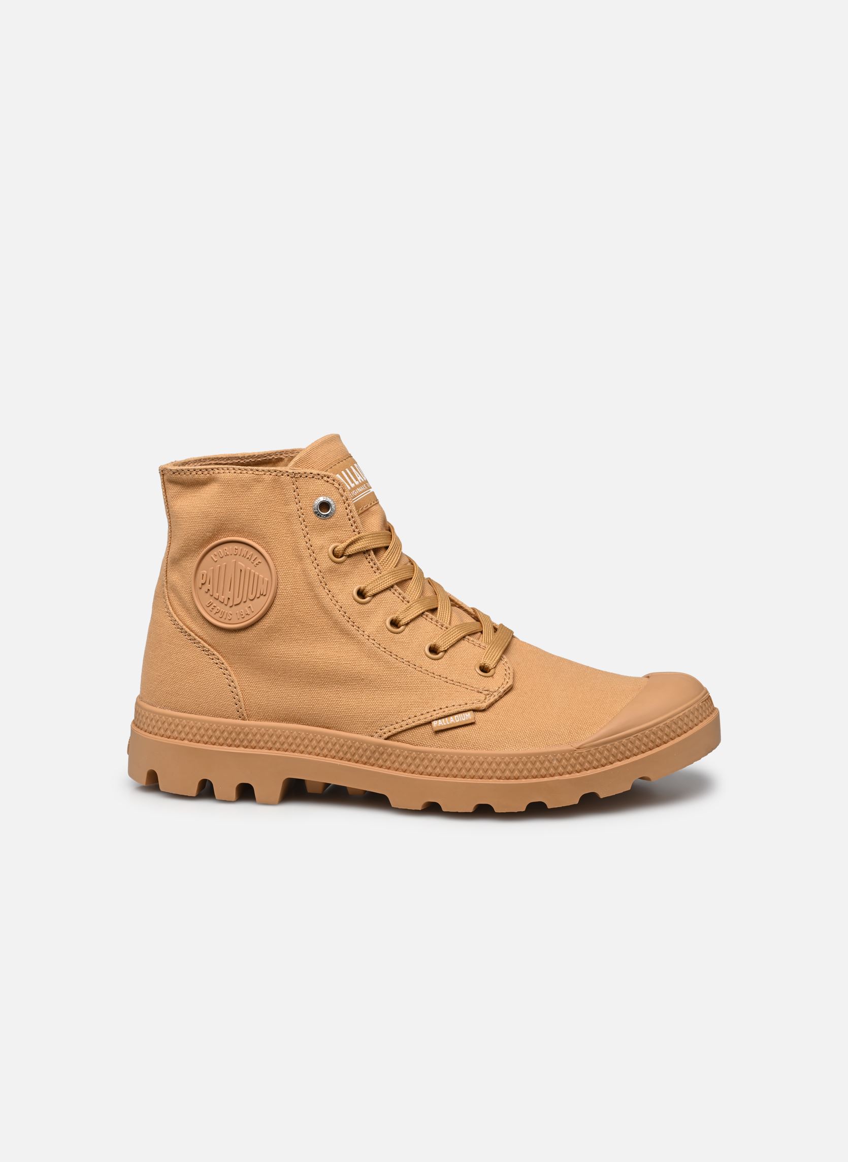 Baskets toile MONO CHROME homme marron Palladium Baskets toile MONO CHROME homme marron WOODLIN